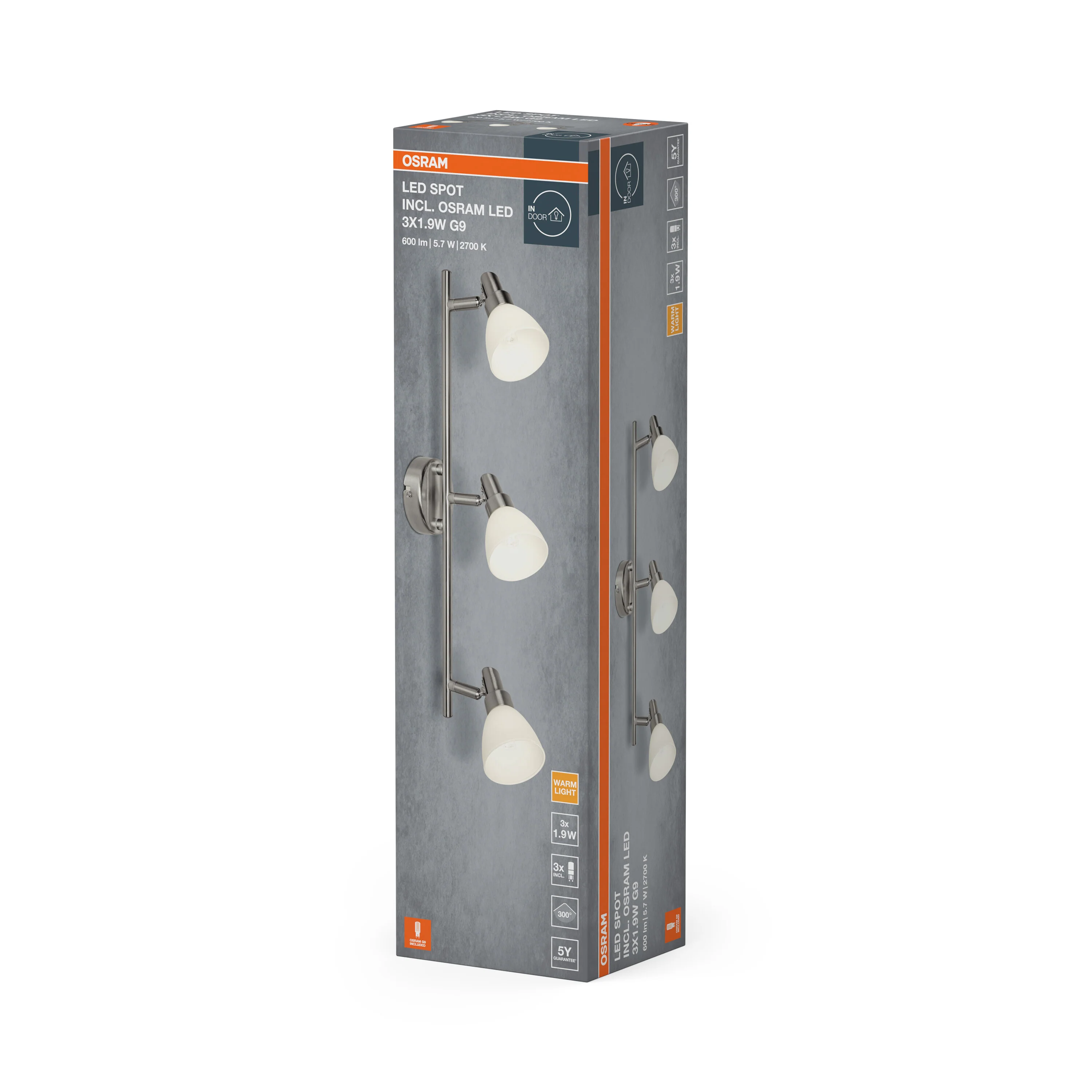 OSRAM LED SPOT G9 3 x 1.9W 2700 K - Image 5