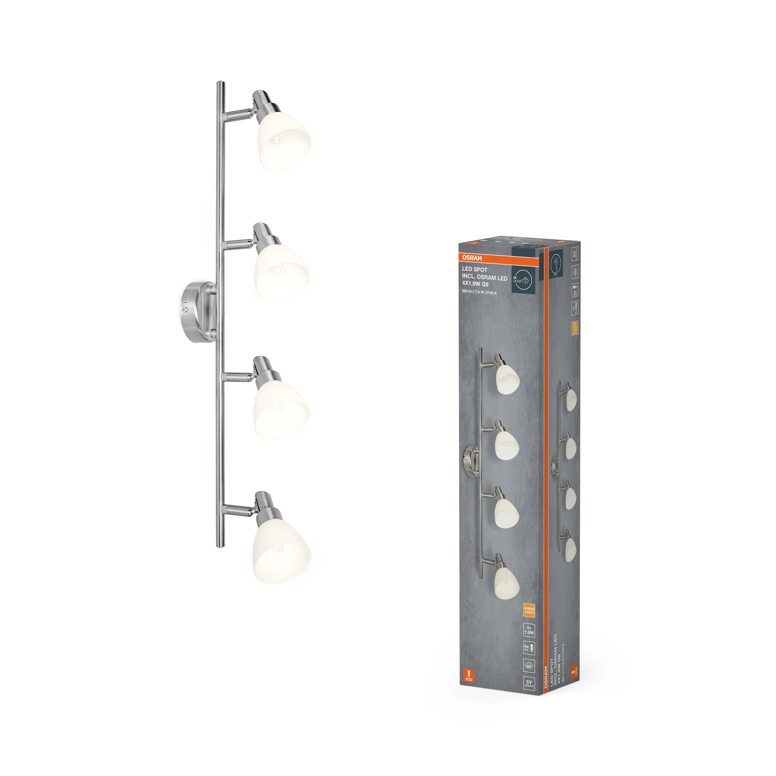 OSRAM LED SPOT G9 4 x 1.9W 2700 K - Image 4