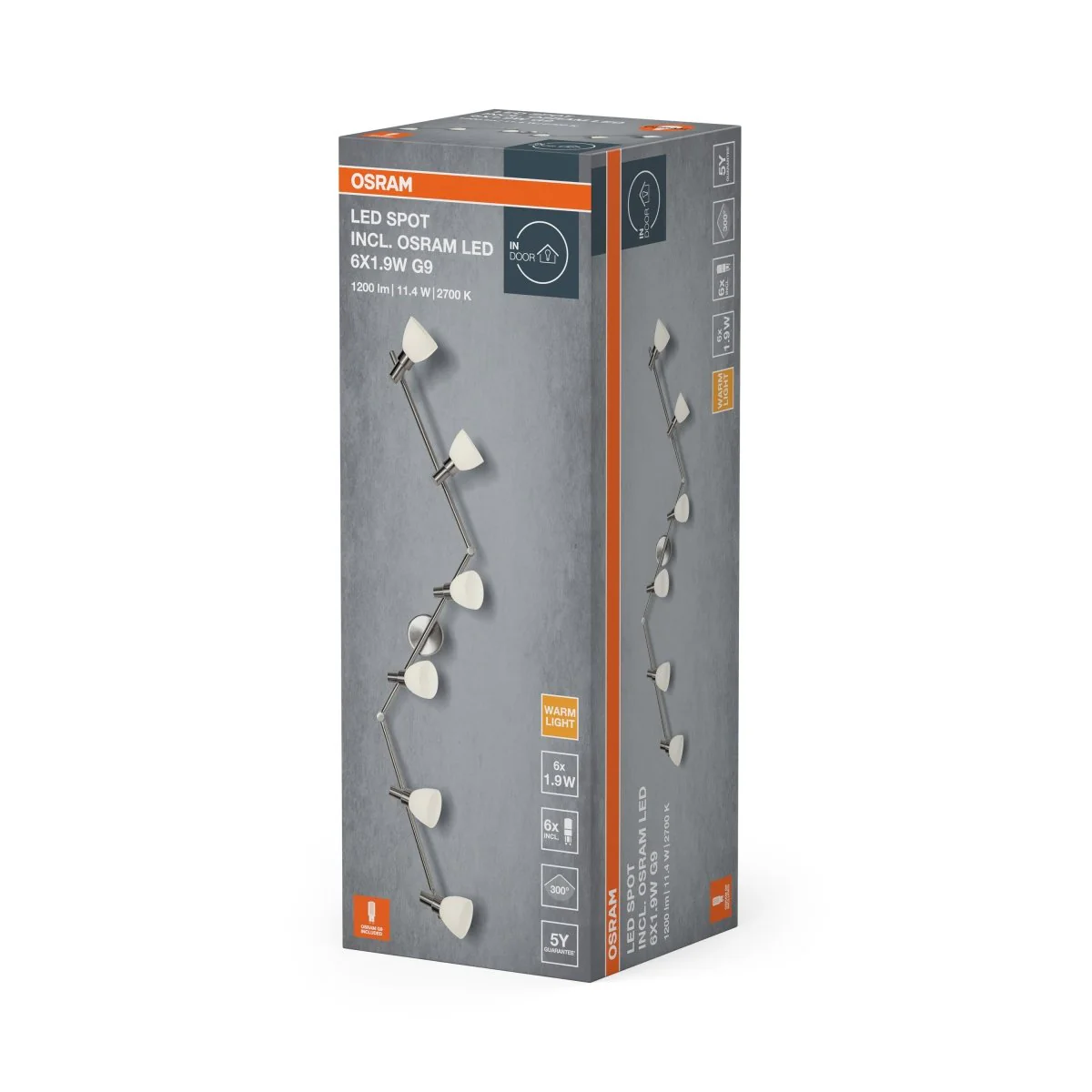 OSRAM LED SPOT G9 6 x 1.9W 2700 K - Image 2