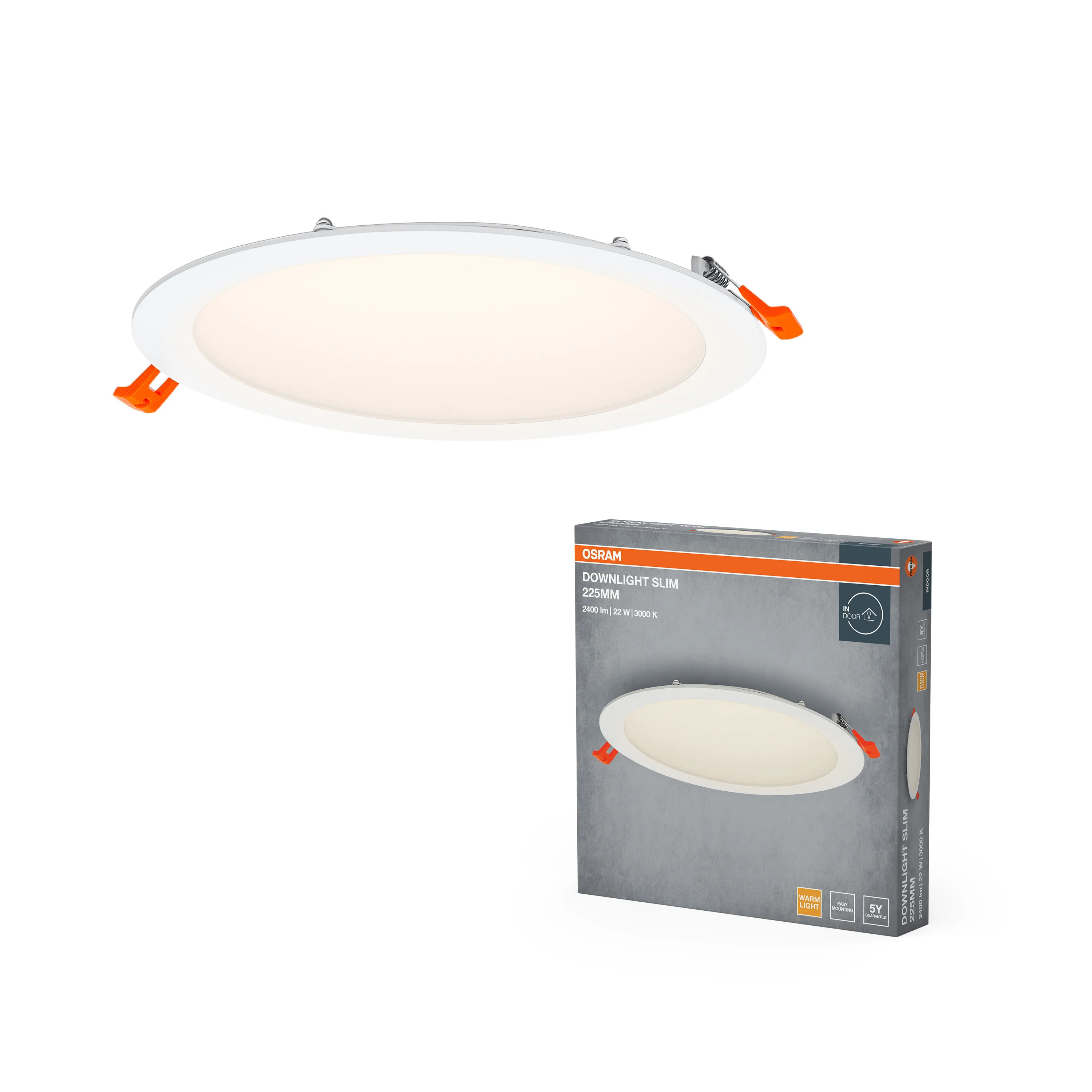 OSRAM LED SPOT i DOWNLIGHT wpuszczany SLIM 225mm 22W 3000K - Image 5