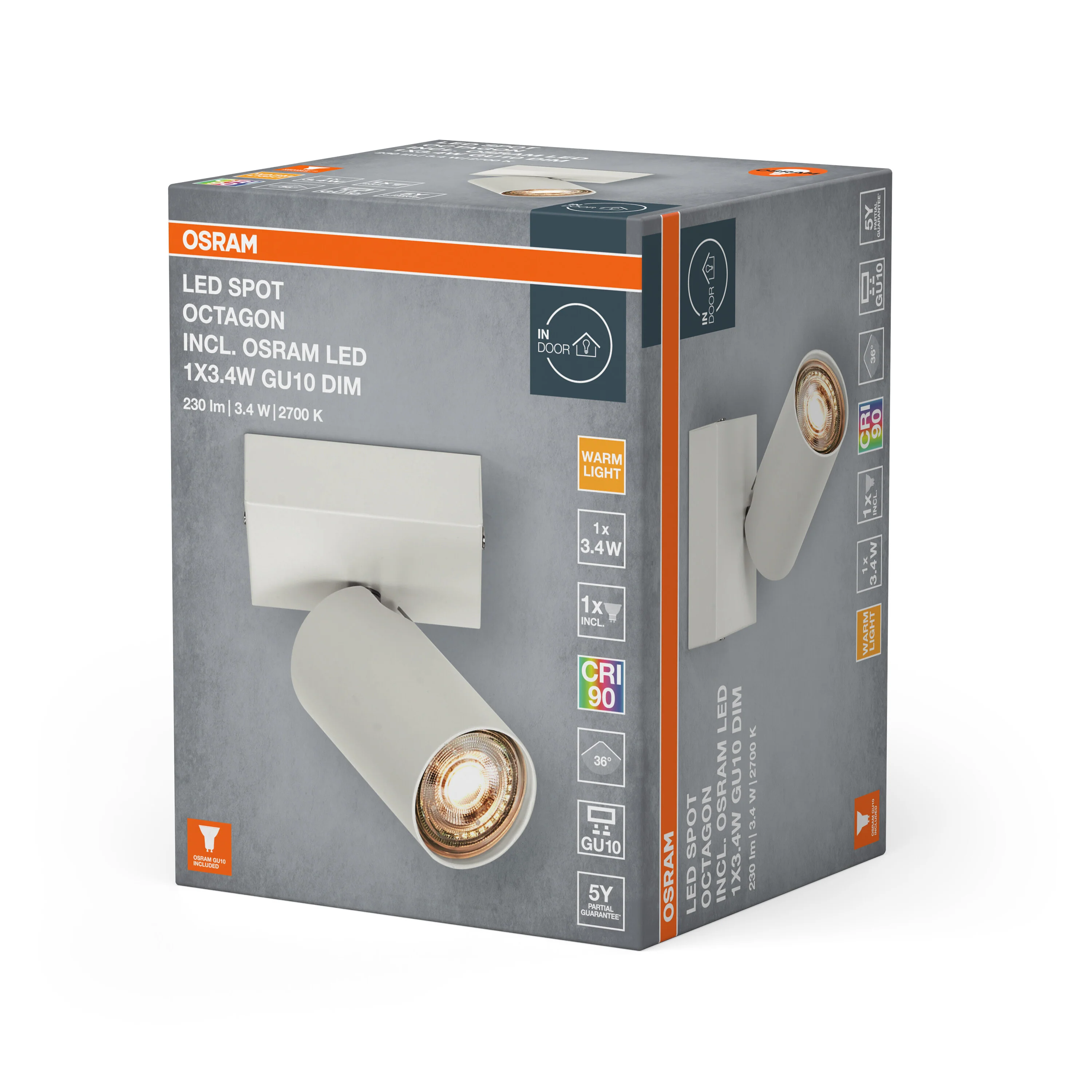 OSRAM LED SPOT OCTAGON biały 1x3.4 W 927 DIM - Image 6