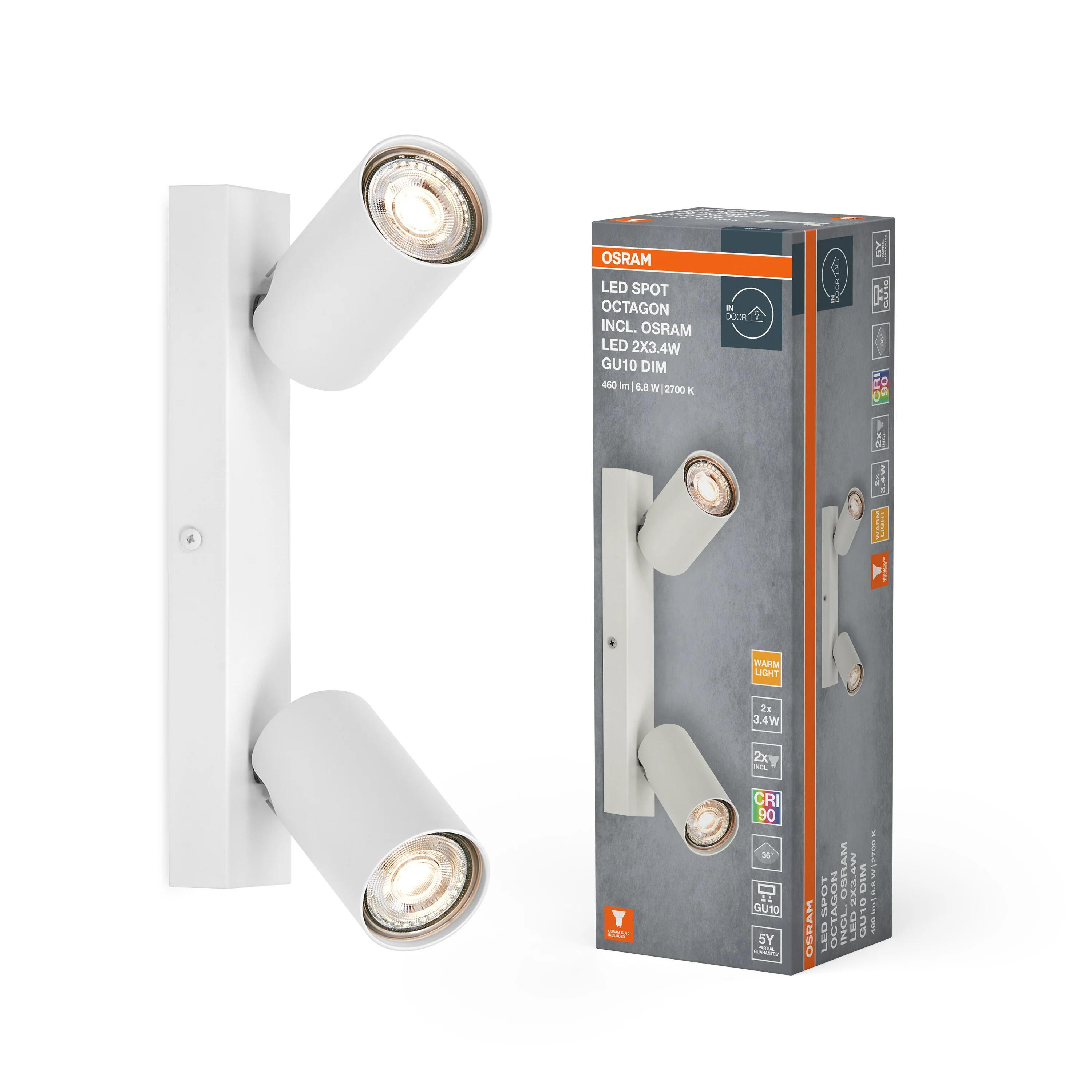 OSRAM LED SPOT OCTAGON biały 2x3.4 W 927 DIM - Image 5