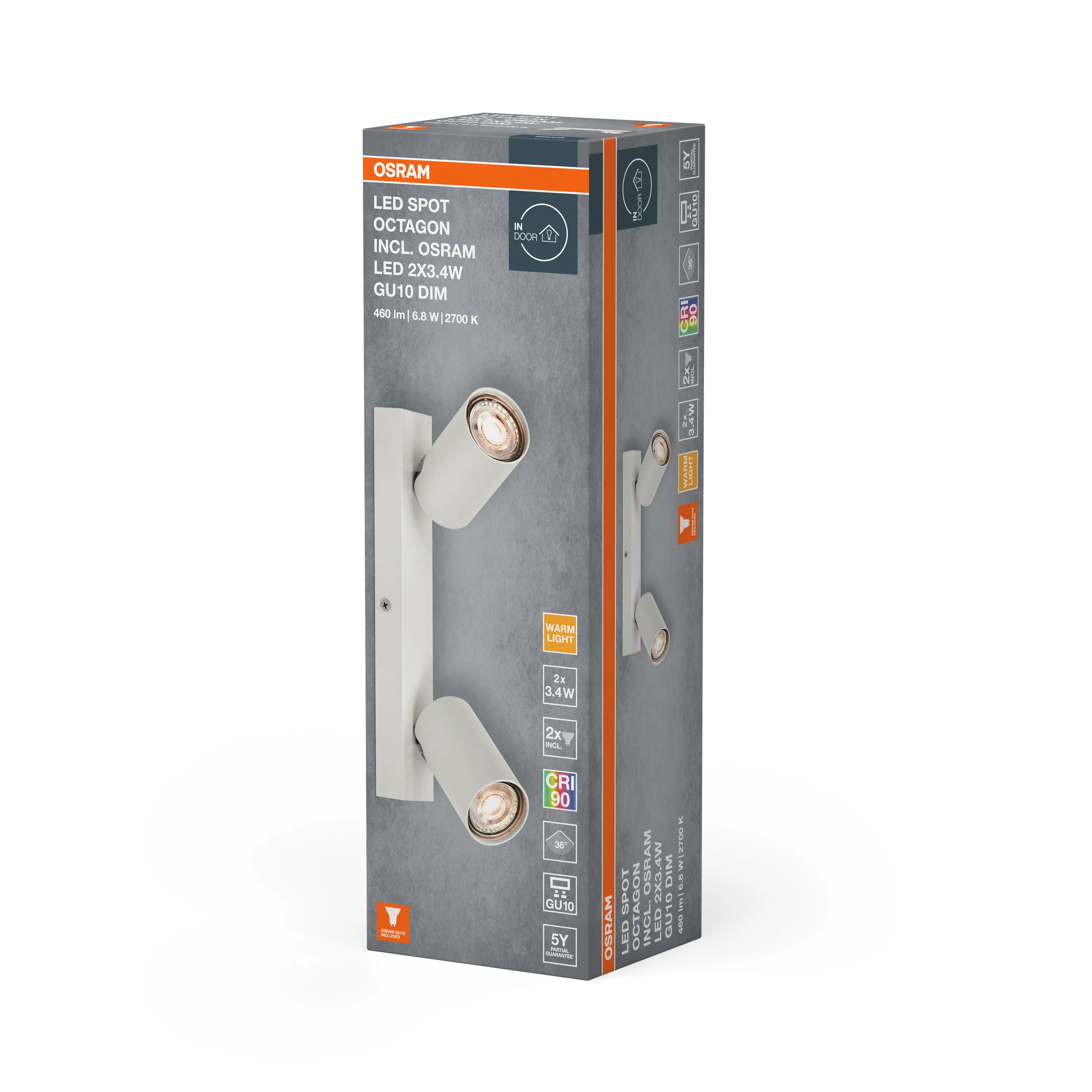 OSRAM LED SPOT OCTAGON biały 2x3.4 W 927 DIM - Image 6