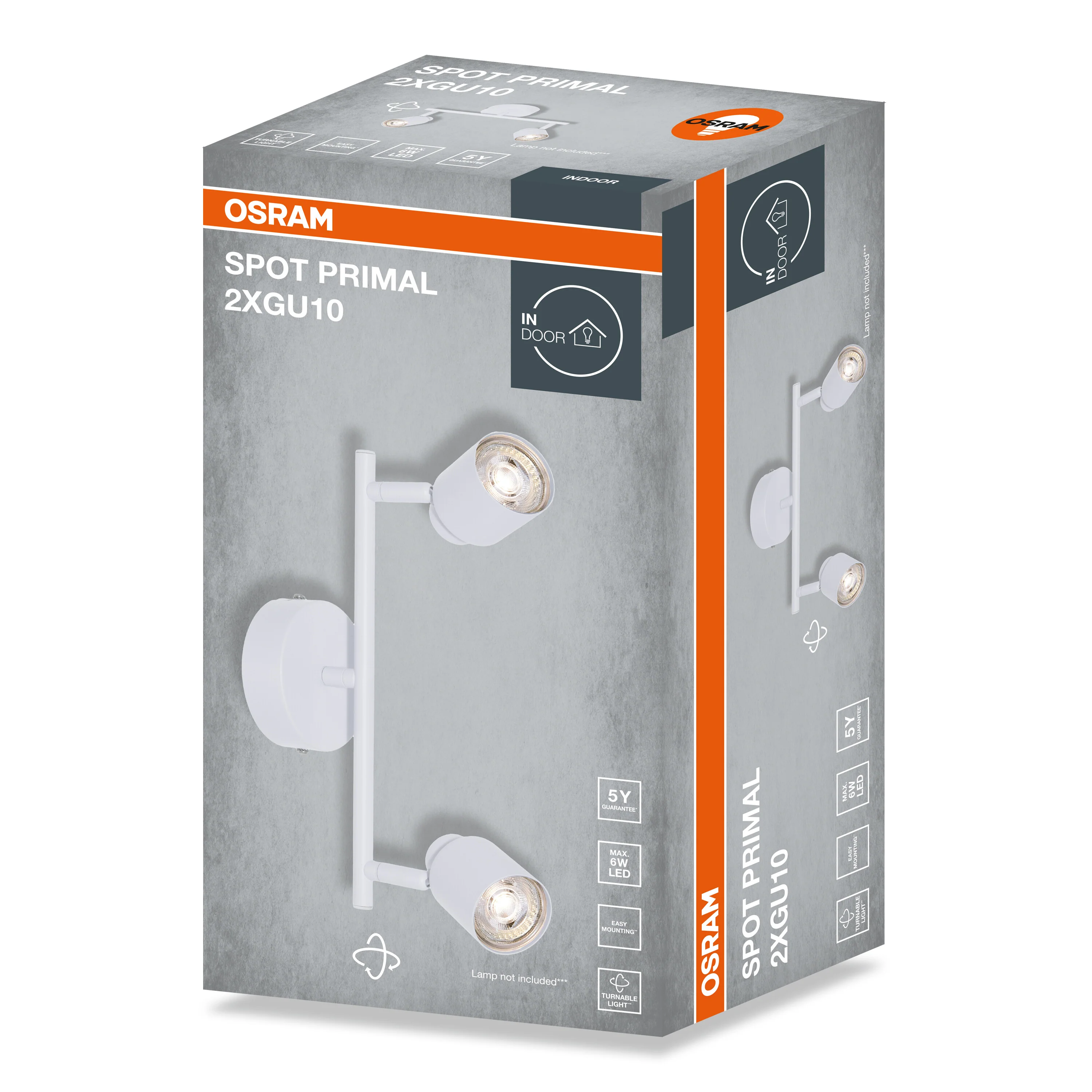 OSRAM LED SPOT PRIMAL WHITE 2×GU10 biały - Image 4