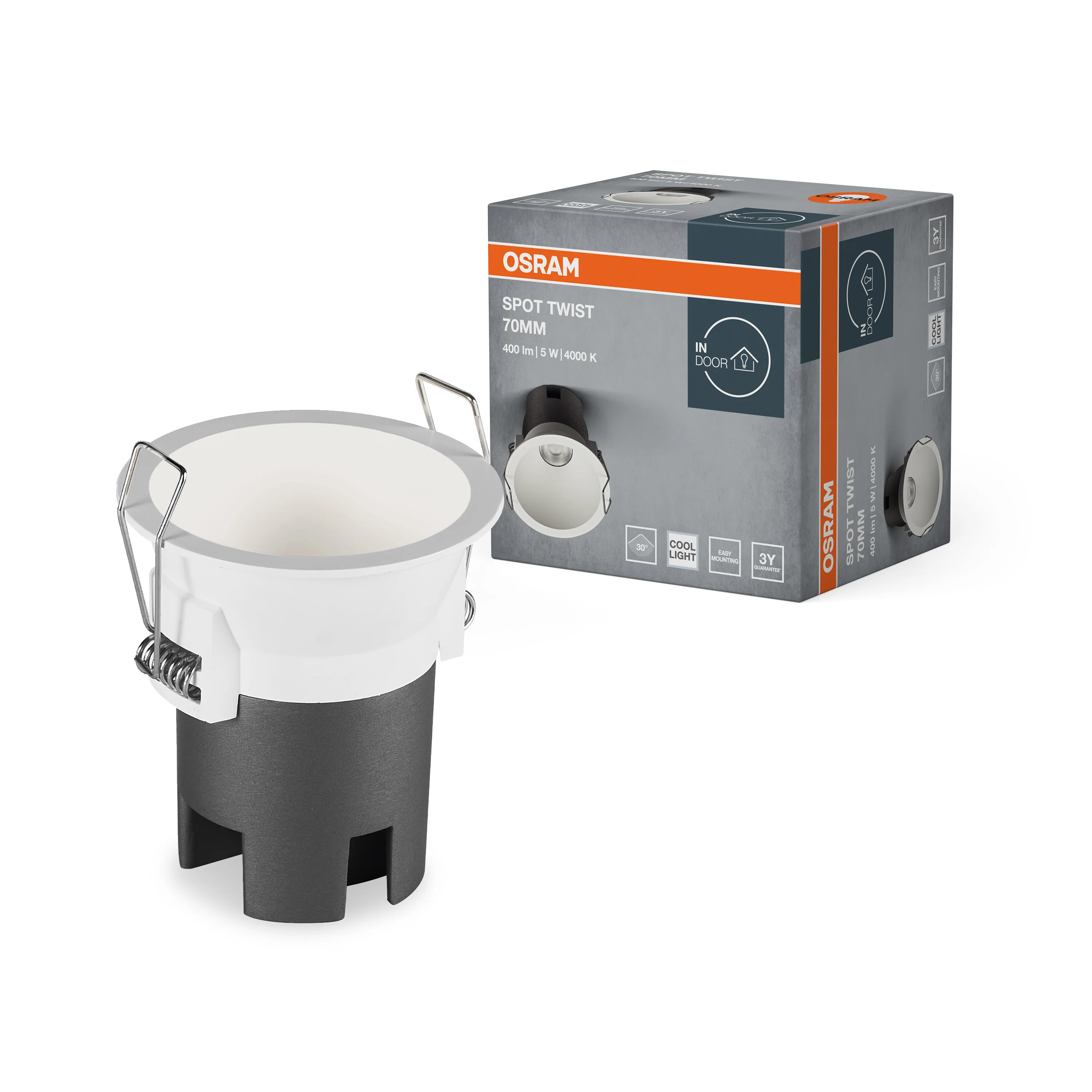 OSRAM LED SPOT RECESS TWIST PRO 70mm 5W 4000K biały - Image 5