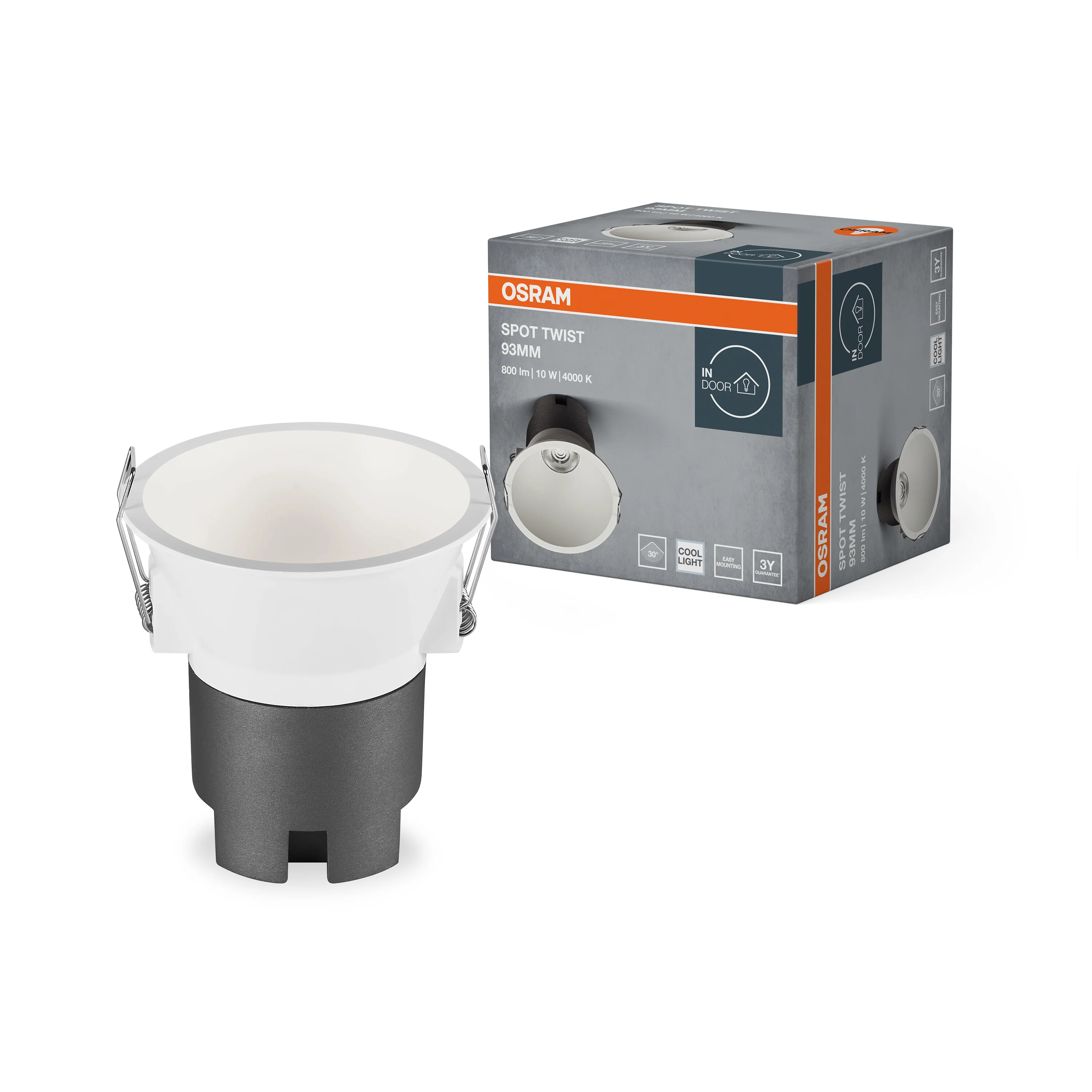 OSRAM LED SPOT RECESS TWIST PRO 93mm 10W 4000K biały - Image 5