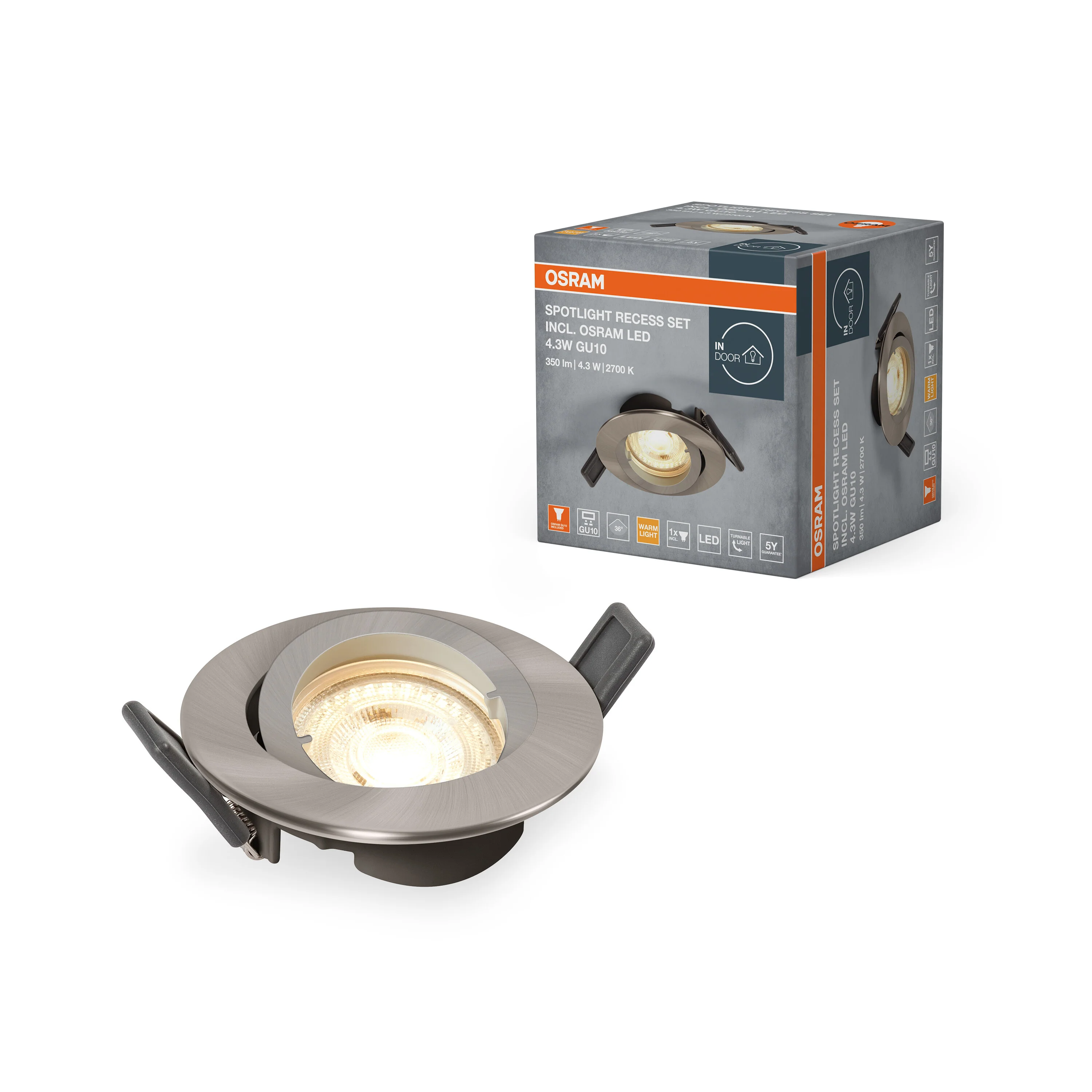OSRAM LED SPOT RECESS TWISTLOCK GU10 (z LED Osram) 4.3W - Image 5