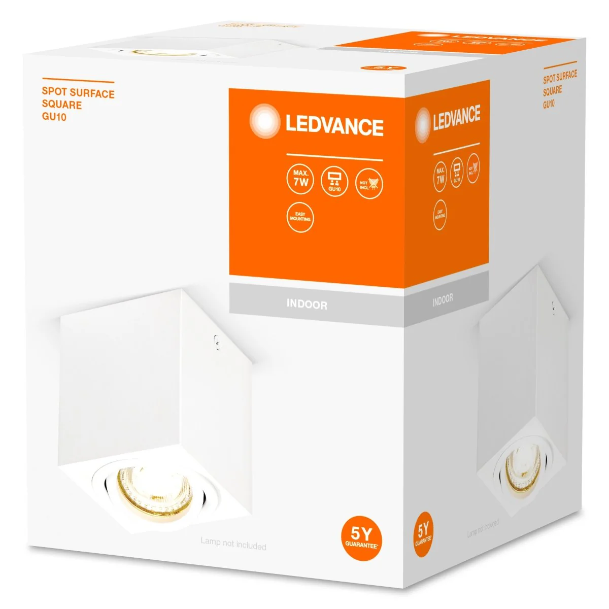 OSRAM LED SPOT SURFACE kwadratowy GU10 biały - Image 2