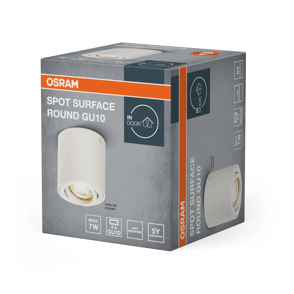 OSRAM LED SPOT SURFACE okrągła GU 10 biała - Image 2