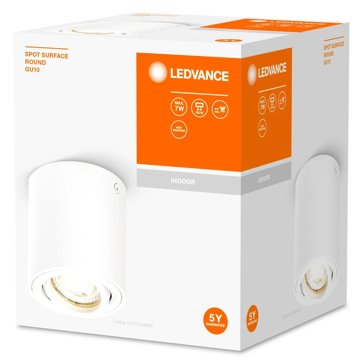 OSRAM LED SPOT SURFACE okrągła GU10 biała - Image 2