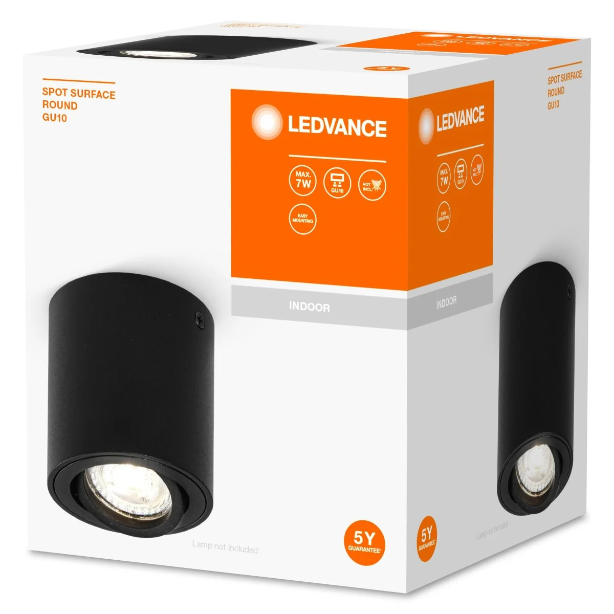 OSRAM LED SPOT SURFACE okrągła GU10 czarna - Image 2