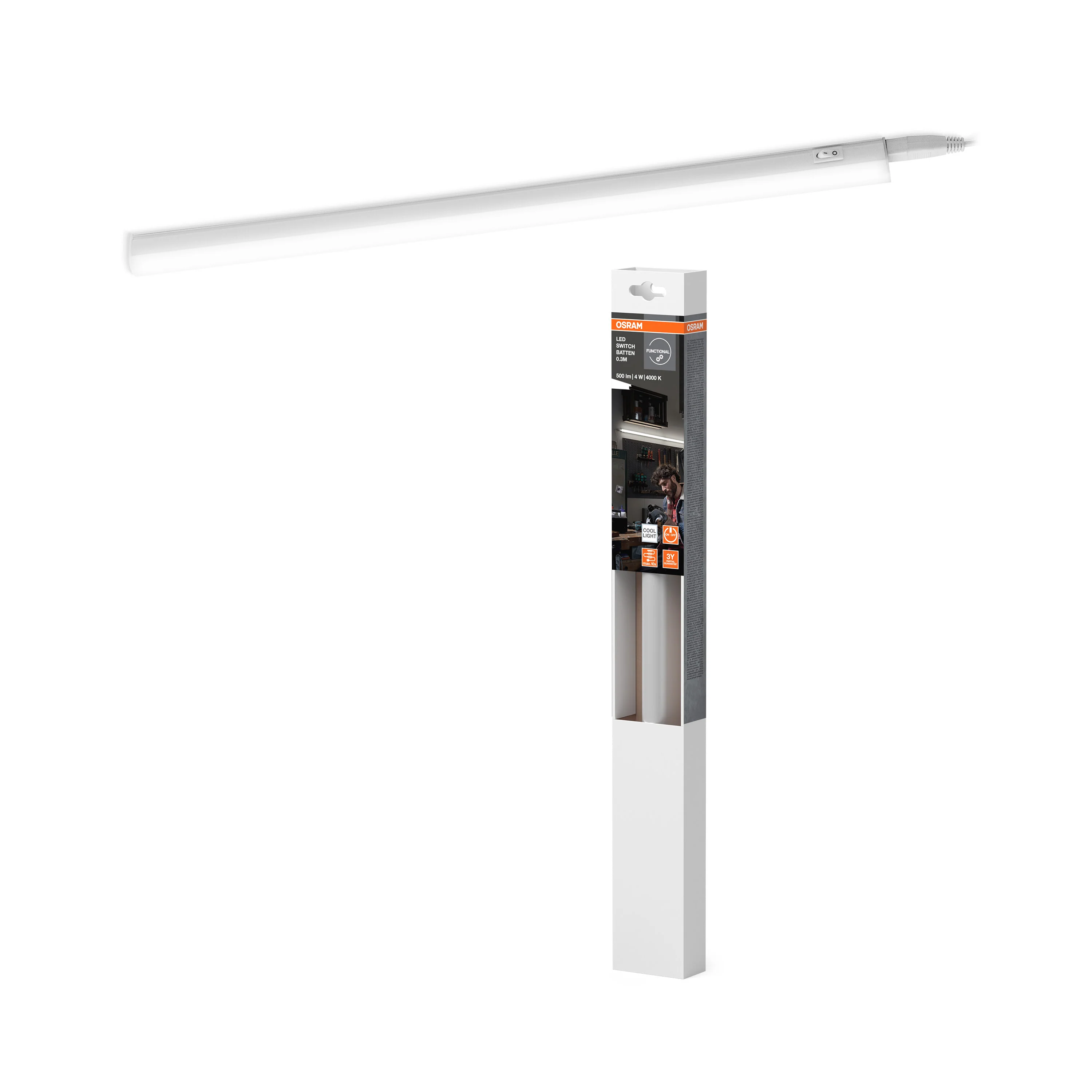 OSRAM LED SWITCH BATTEN 1200 mm 14W 4000 K - Image 5