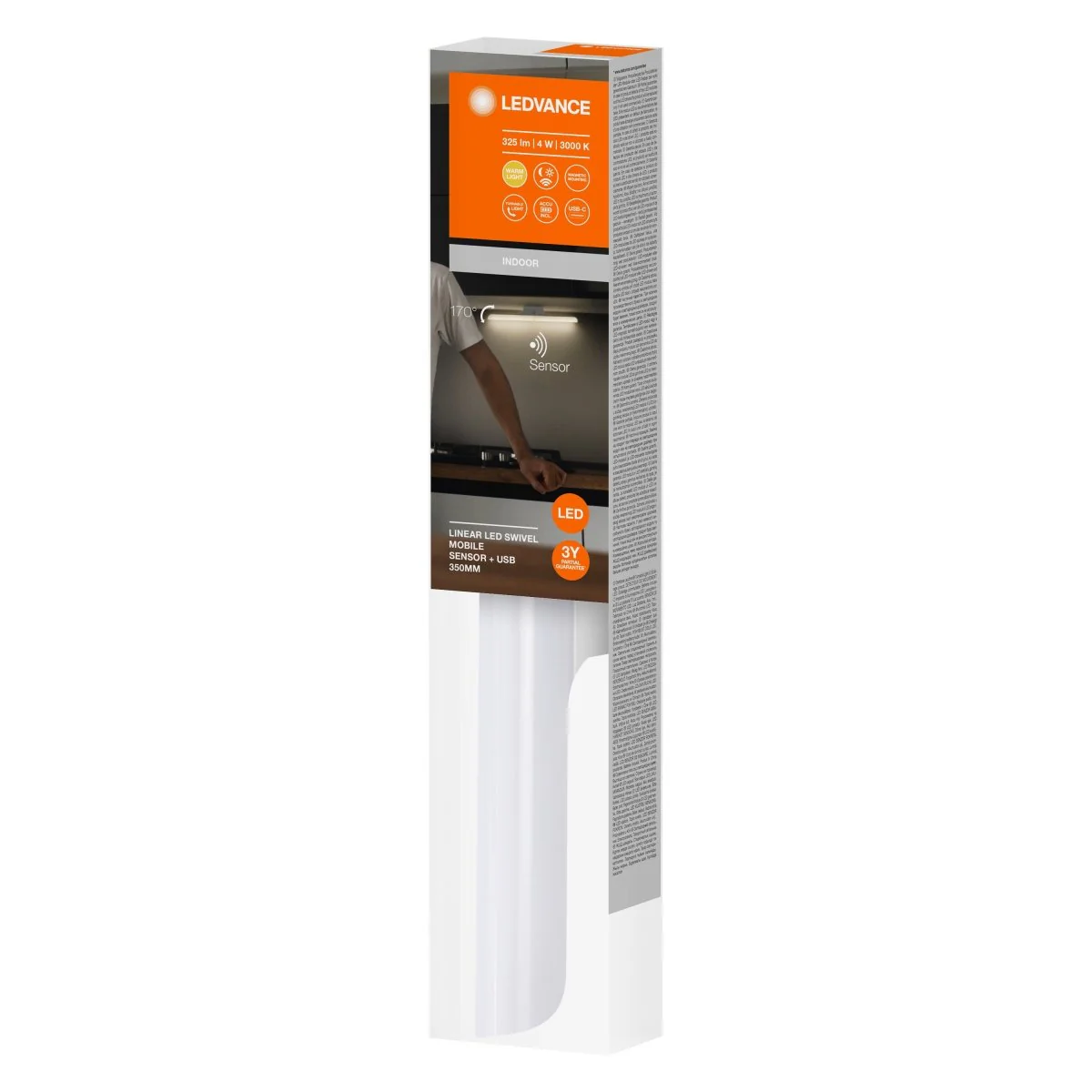 OSRAM LINEAR LED SWIVEL MOBILE SENSOR 5W 3000K - Image 2
