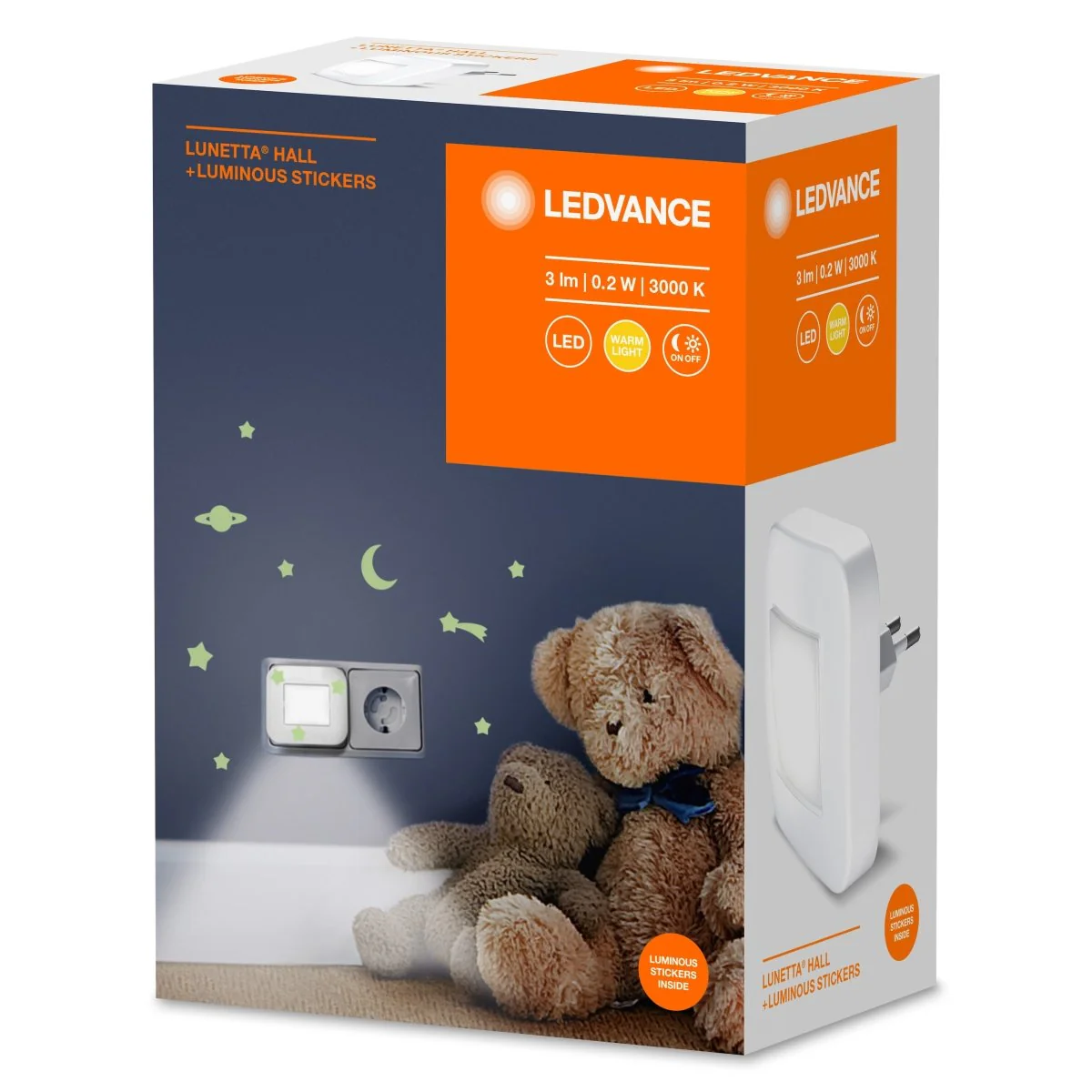 OSRAM LUNETTA® Hall 3000K + świecące naklejki - Image 2