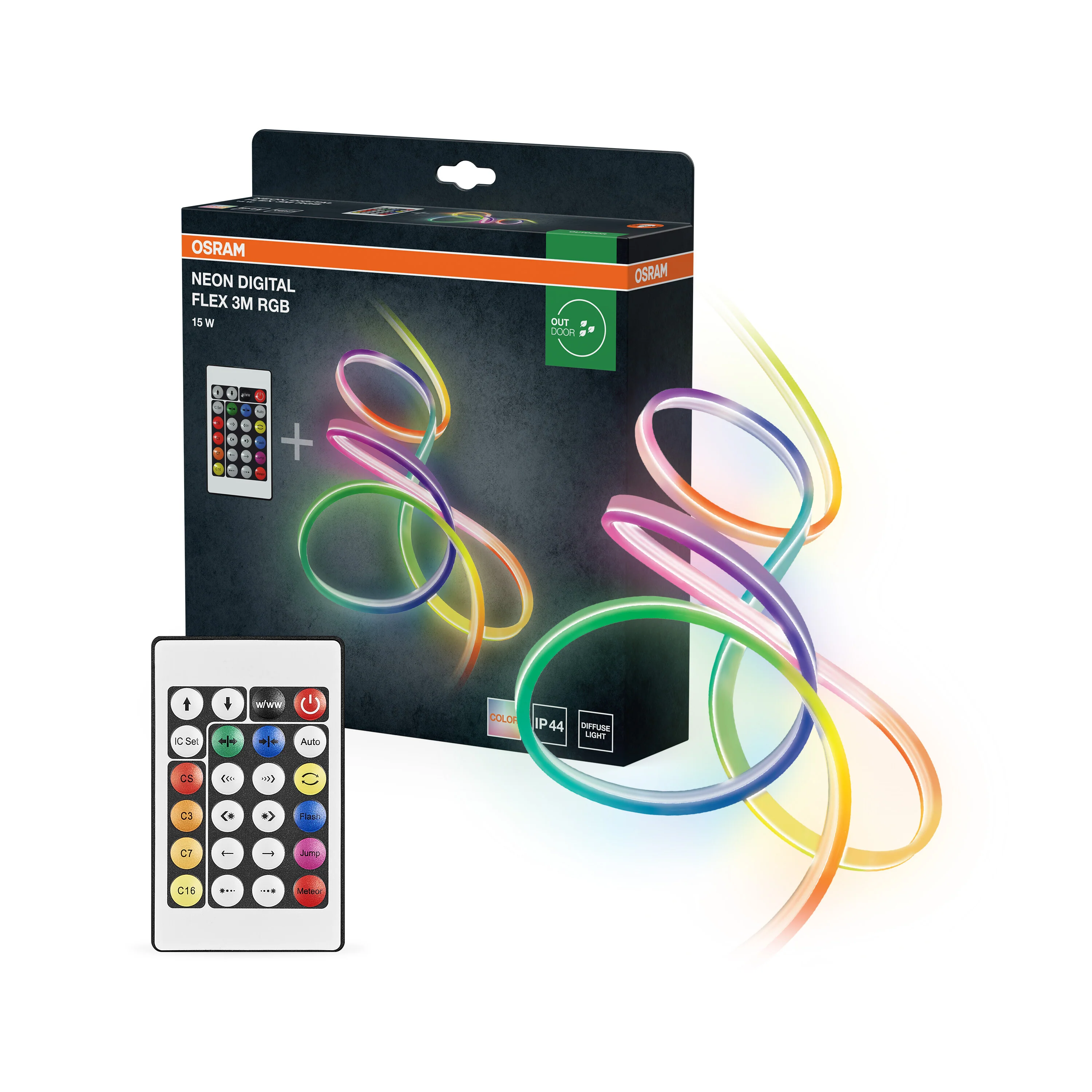 OSRAM NEON DIGITAL FLEX 3M RGB z pilotem - Image 5