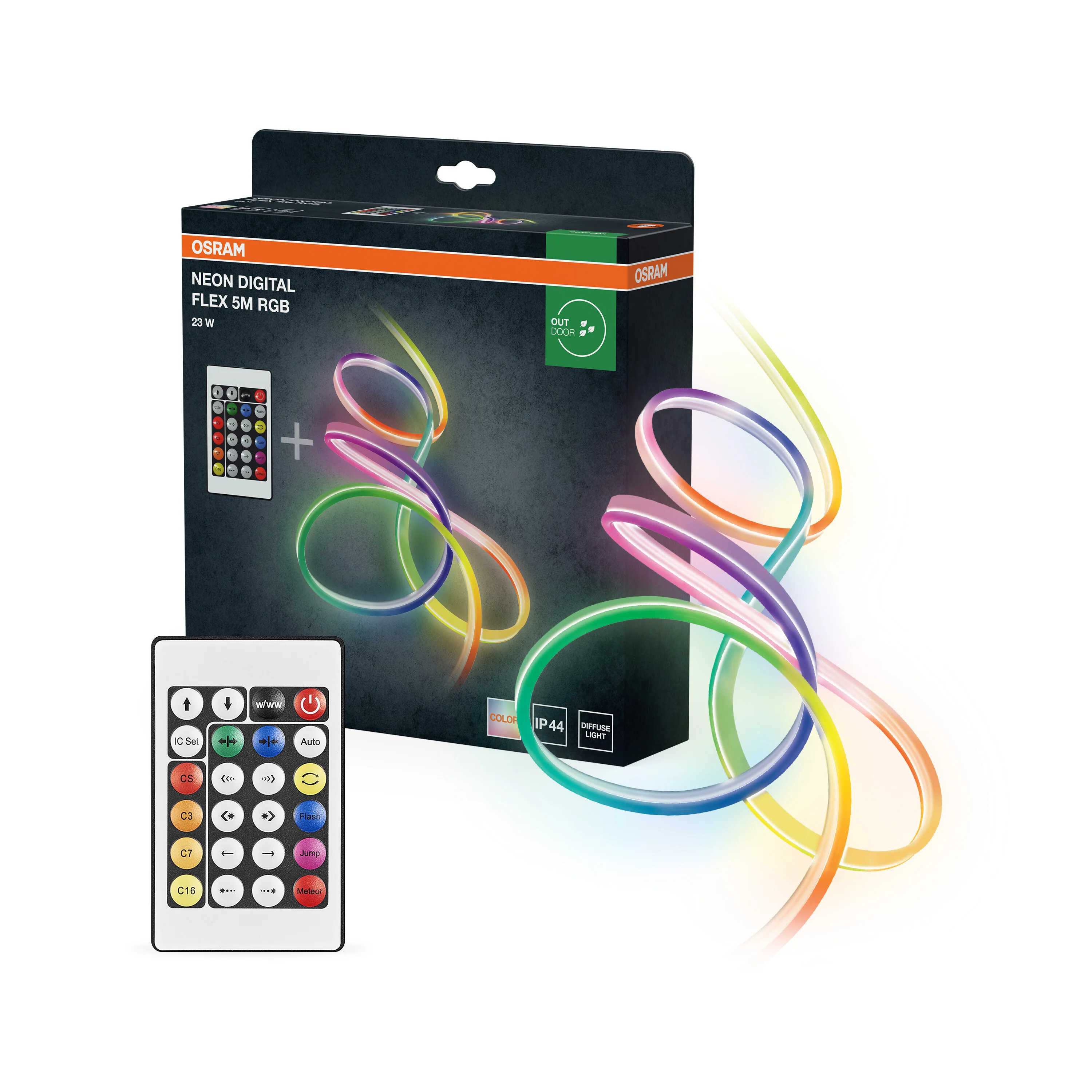 OSRAM NEON DIGITAL FLEX 5M RGB z pilotem - Image 5