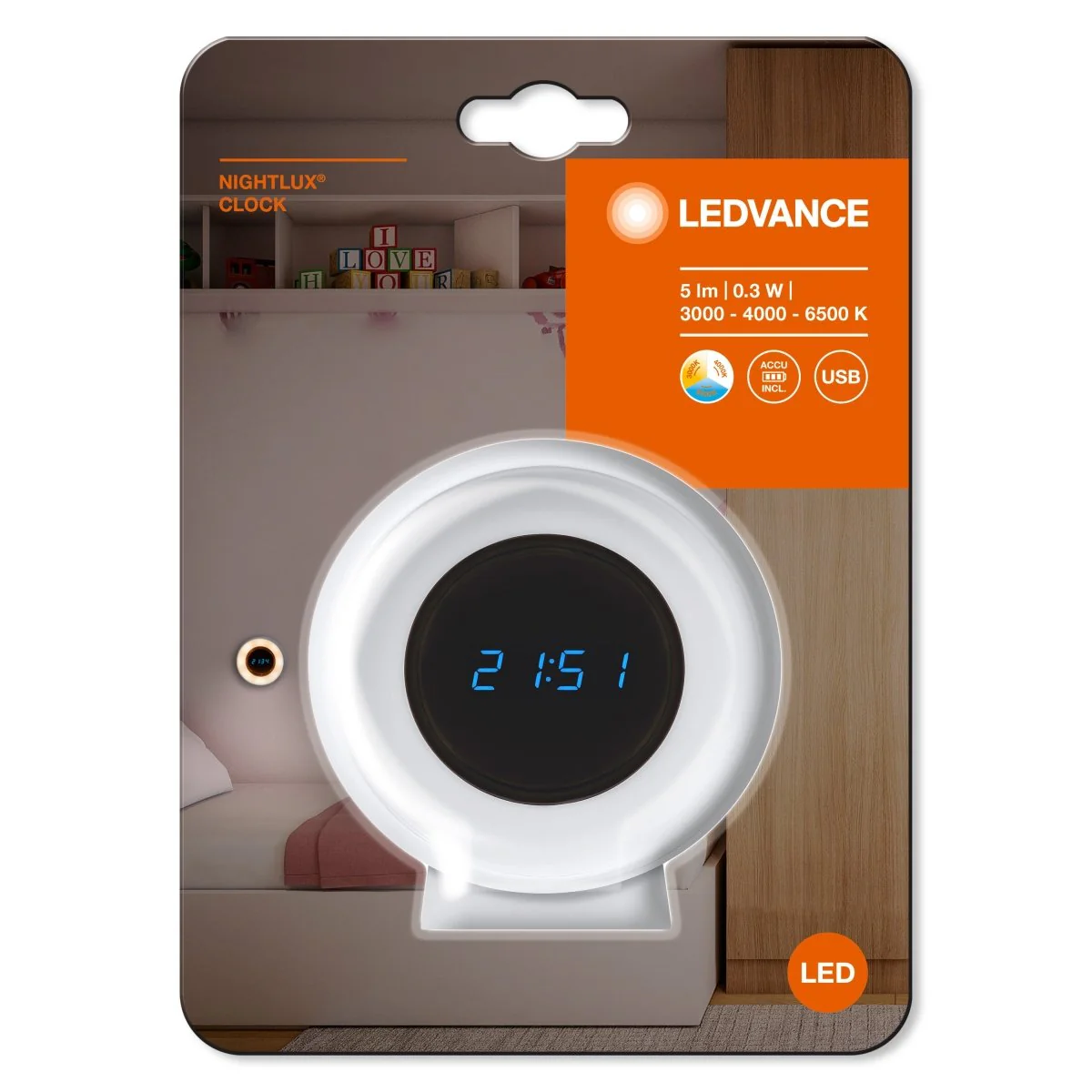 OSRAM NIGHTLUX CLOCK 0.3W - Image 2