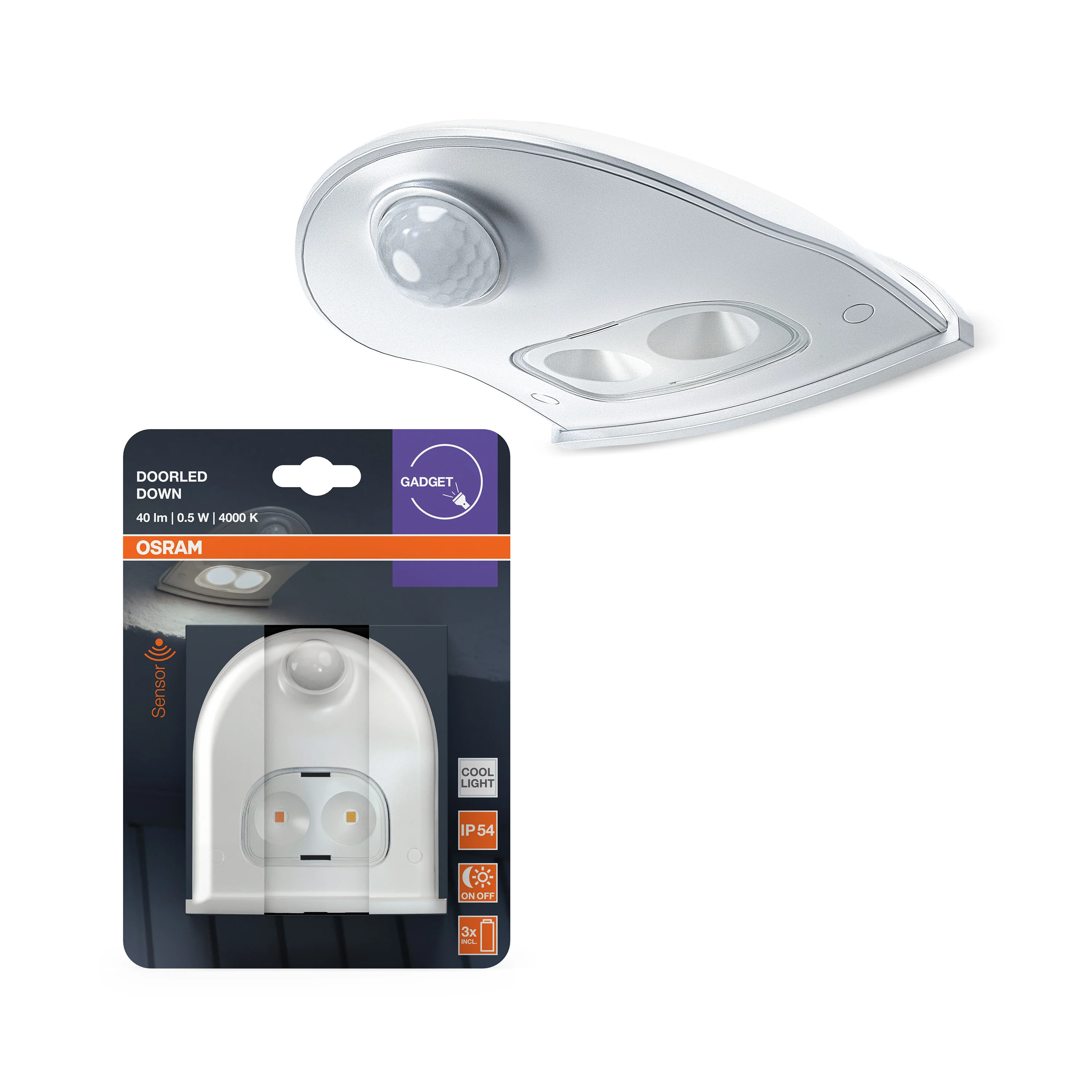 OSRAM NIGHTLUX® Ceiling srebrny - Image 5