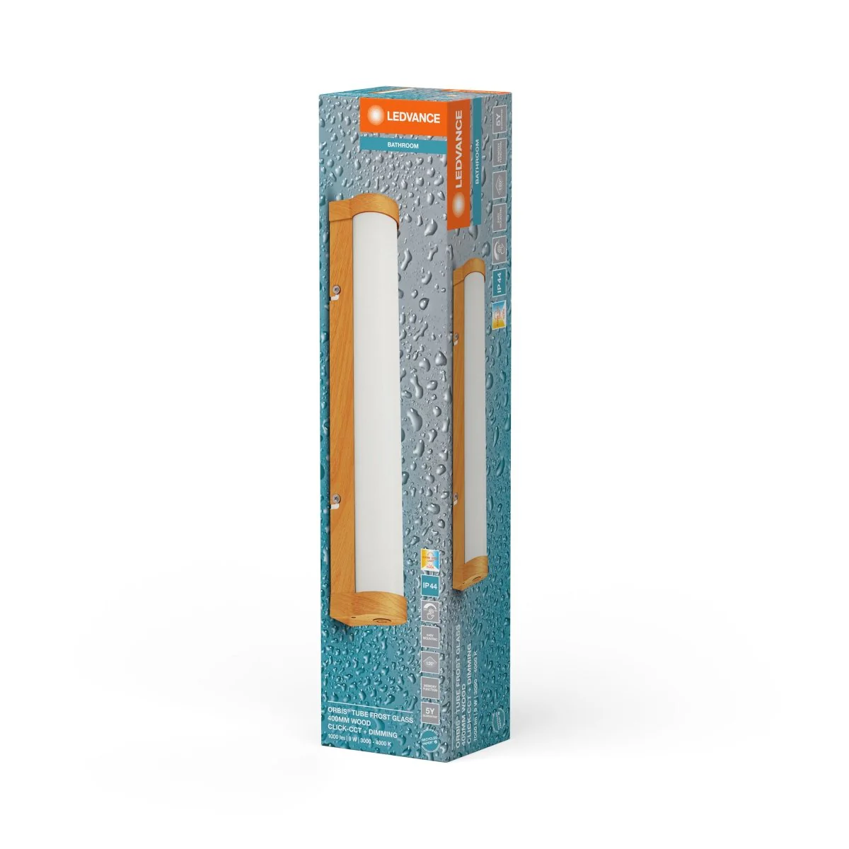 OSRAM Obris Tube Frost Glass Click DIM IP44 dekor drewno - Image 2