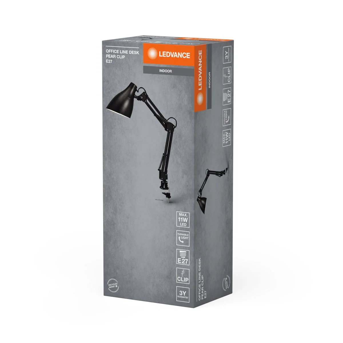 OSRAM Office Line Desk Pear Clip E27 czarny - Image 2
