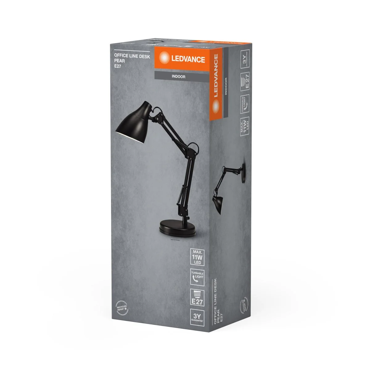 OSRAM Office Line Desk Pear E27 czarny - Image 2