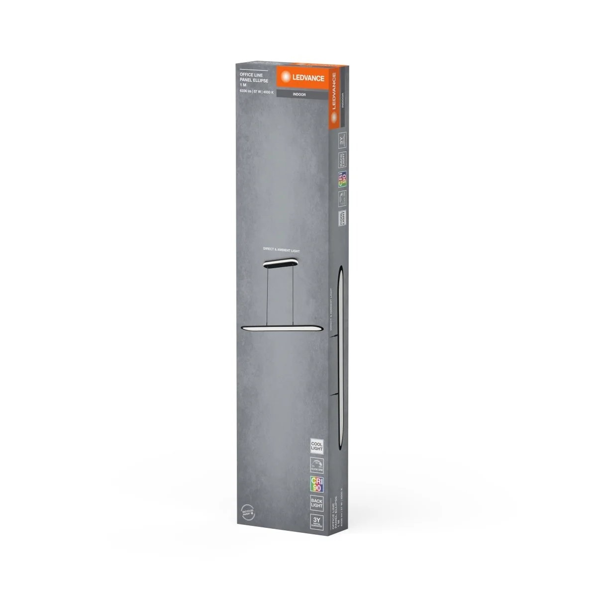 OSRAM OFFICE LINE PANEL ELLIPSE 57W 940 Black - Image 2