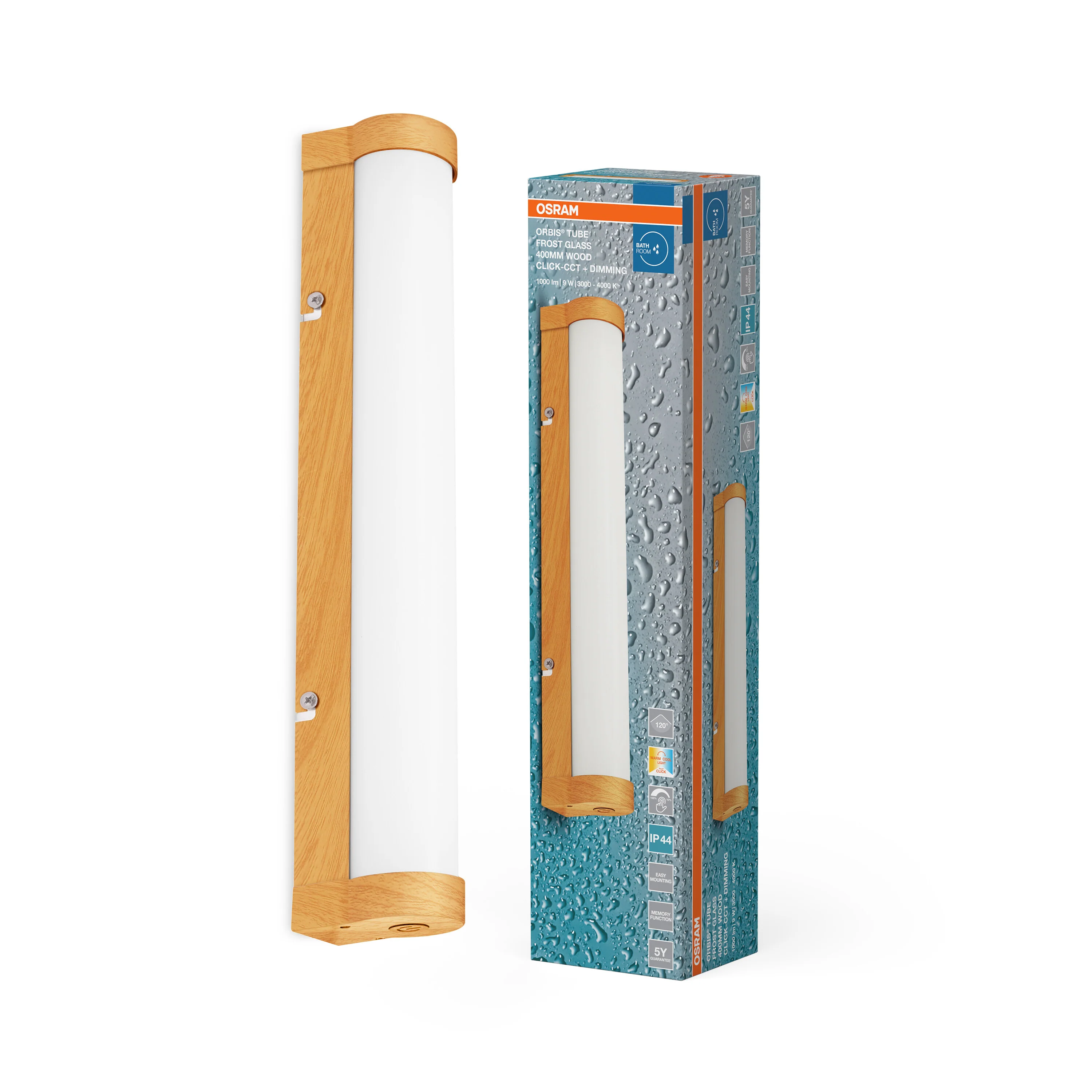 OSRAM Orbis Alison Ø295mm 16W 830 DIM dekor drewno - Image 5