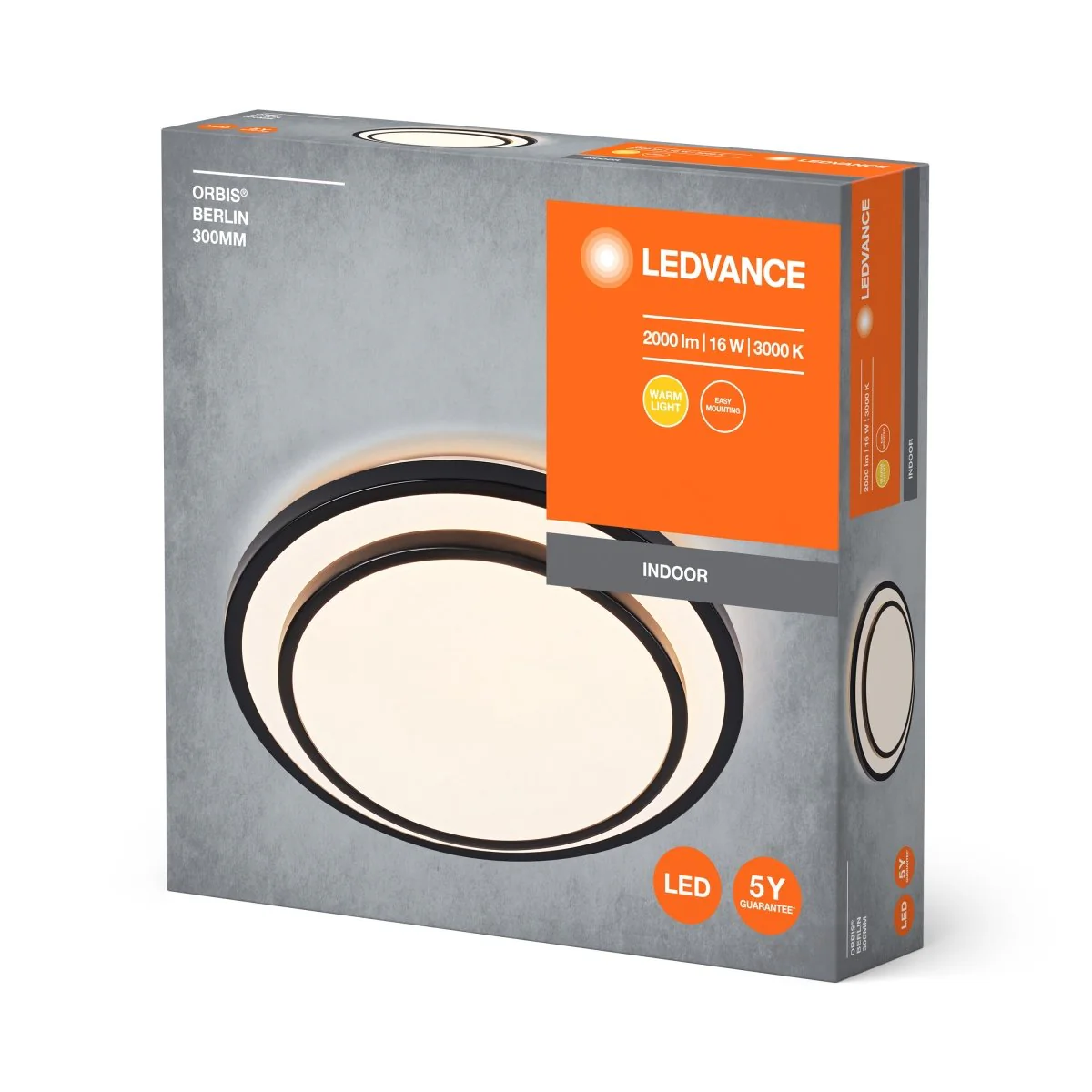 OSRAM ORBIS BERLIN 300 mm 16W 830 BK - Image 2