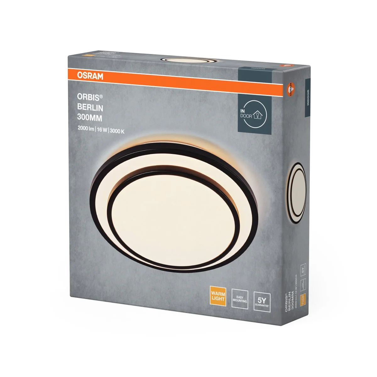 OSRAM ORBIS BERLIN 300mm 16W 830 czarny - Image 2