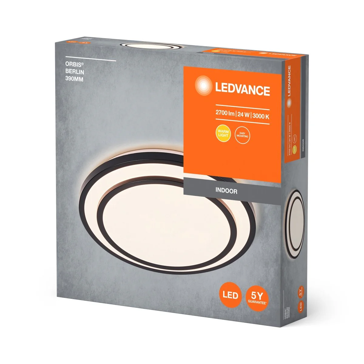 OSRAM ORBIS BERLIN 390mm 24W 830 BK - Image 2