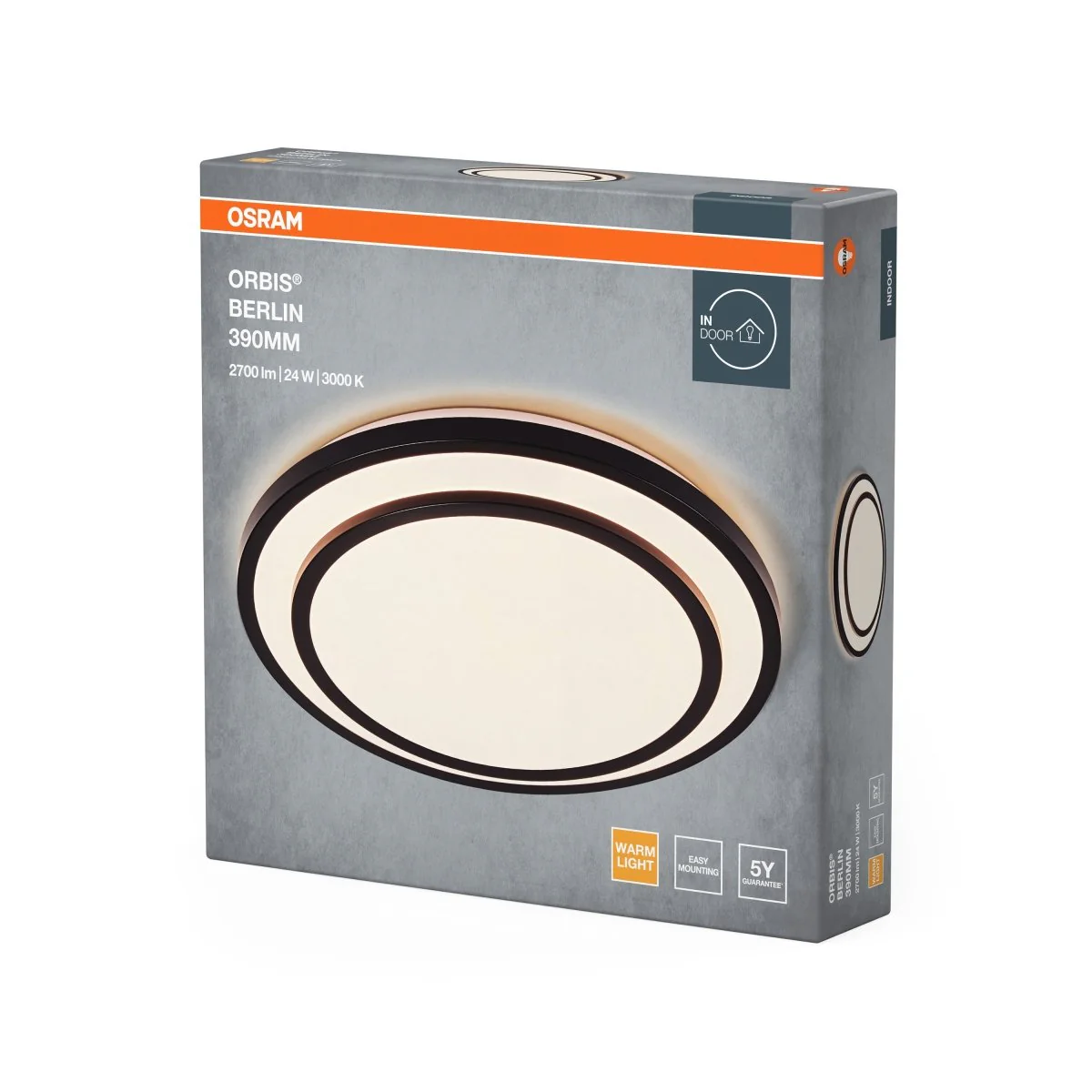 OSRAM ORBIS BERLIN 390mm 24W 830 czarny - Image 2