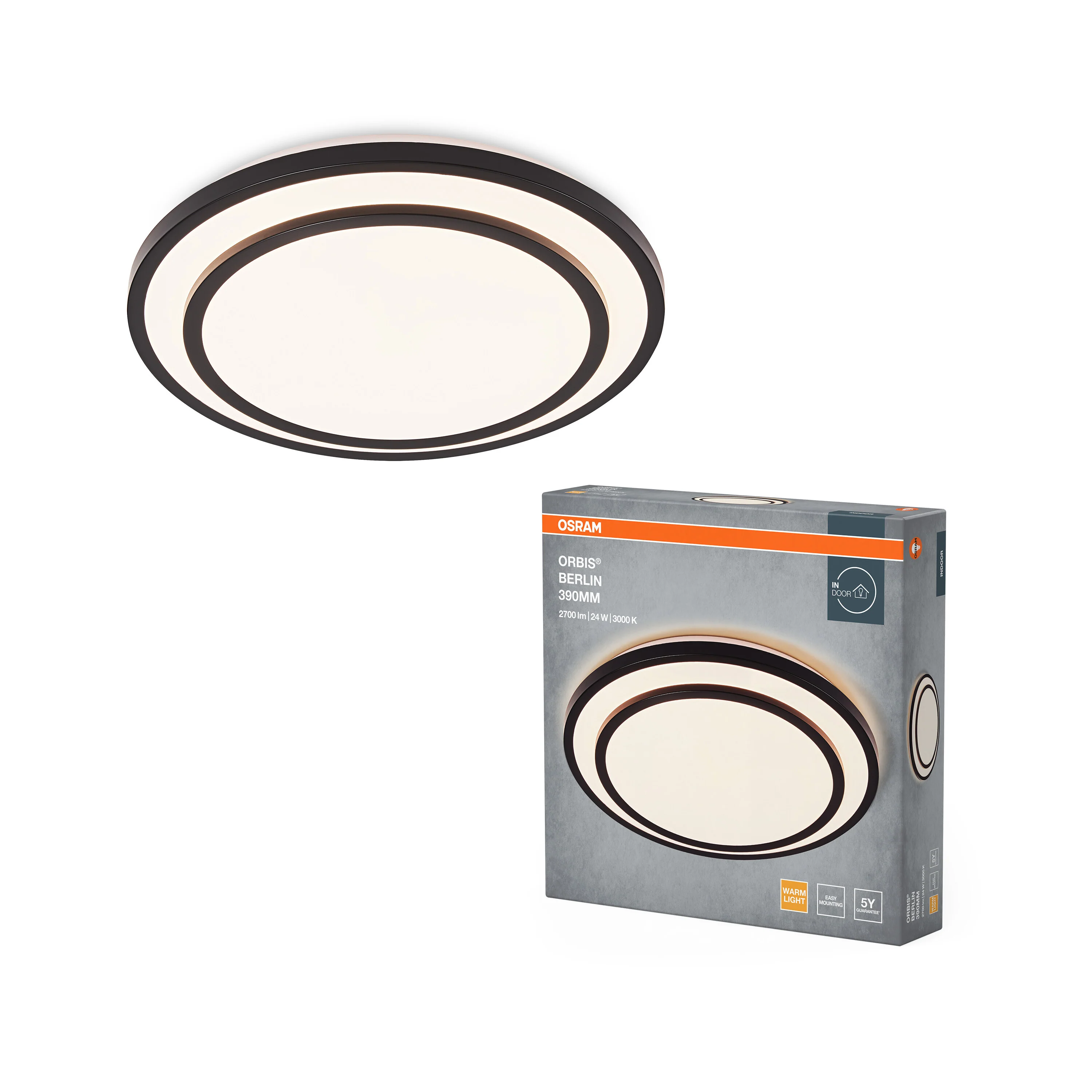OSRAM ORBIS BERLIN 390mm 24W 830 czarny - Image 5