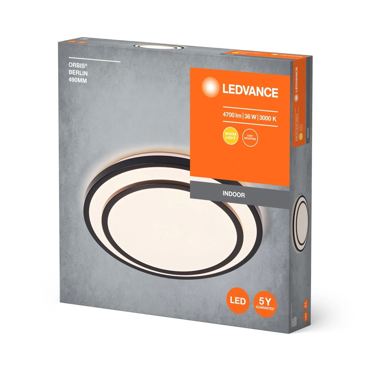 OSRAM ORBIS BERLIN 490 mm 36W 830 BK - Image 2