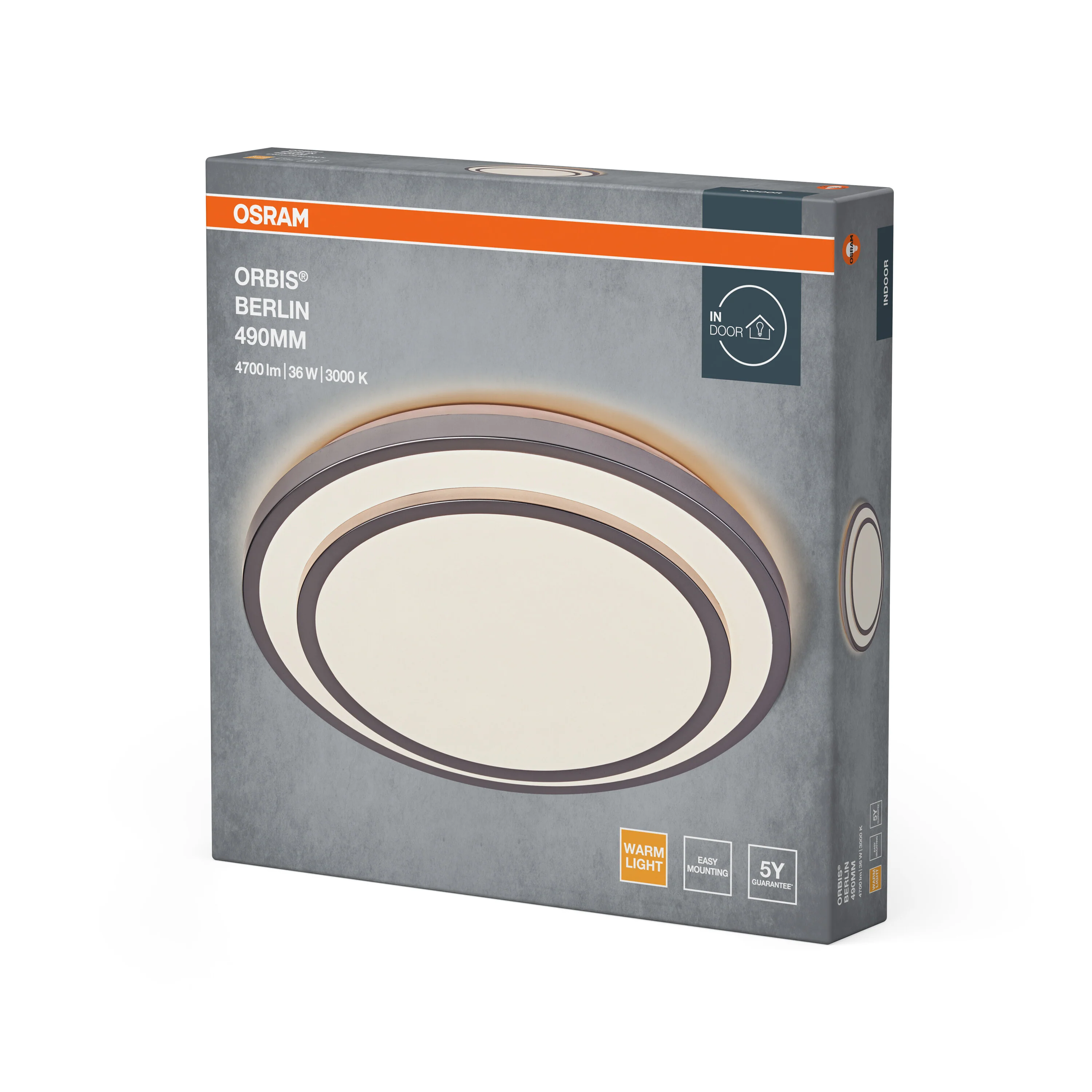 OSRAM ORBIS BERLIN 490mm 36W 830 srebrny - Image 6