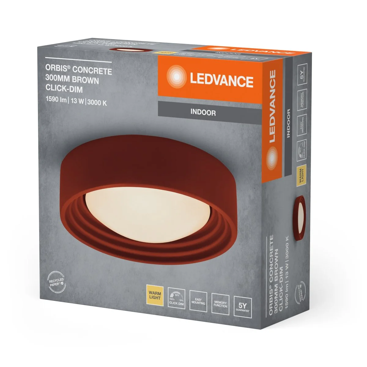 OSRAM Orbis Concrete 300MM 13W 830 Click DIM brązowy - Image 2