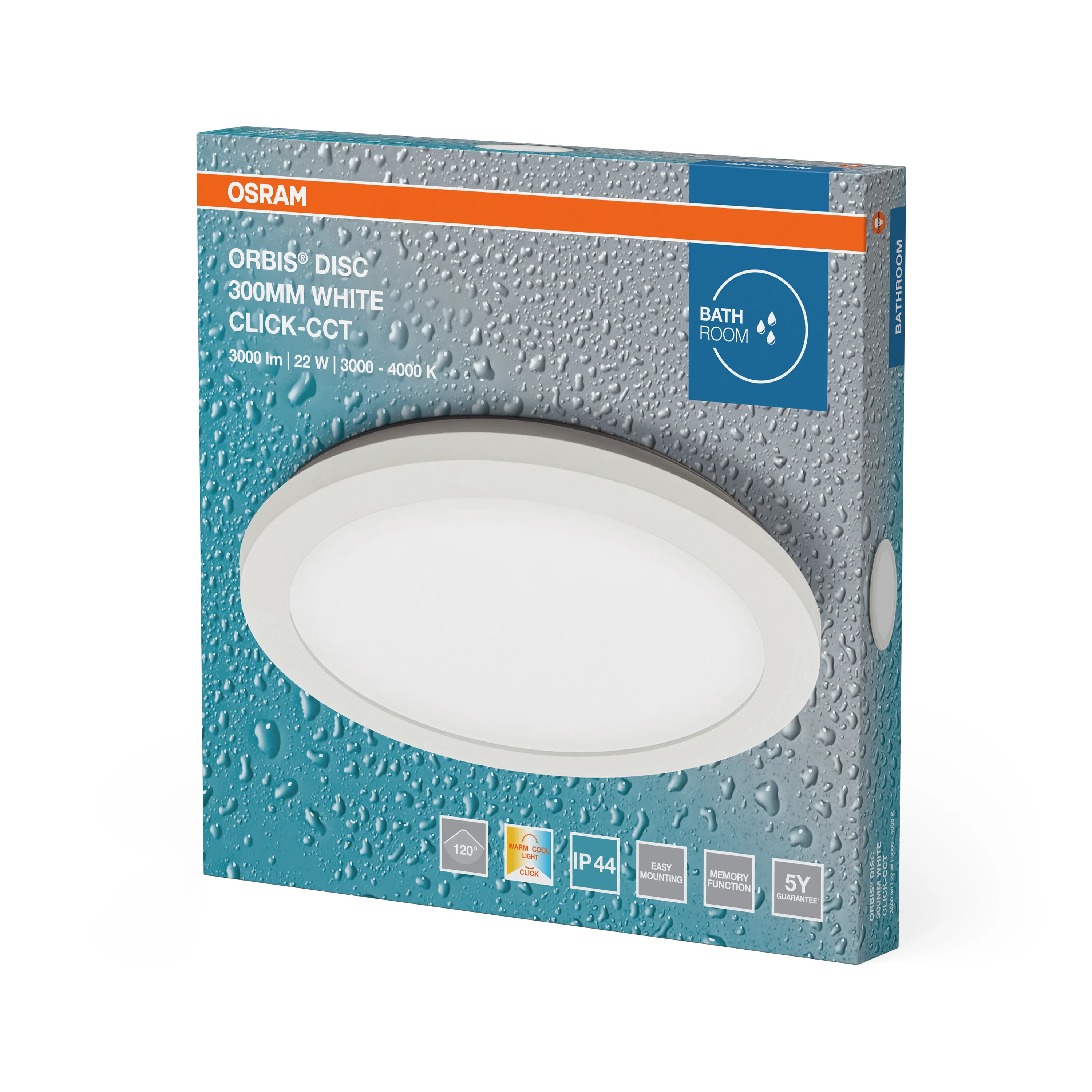 OSRAM Orbis Disc 30cm 22W Click CCT IP44 biała - Image 6