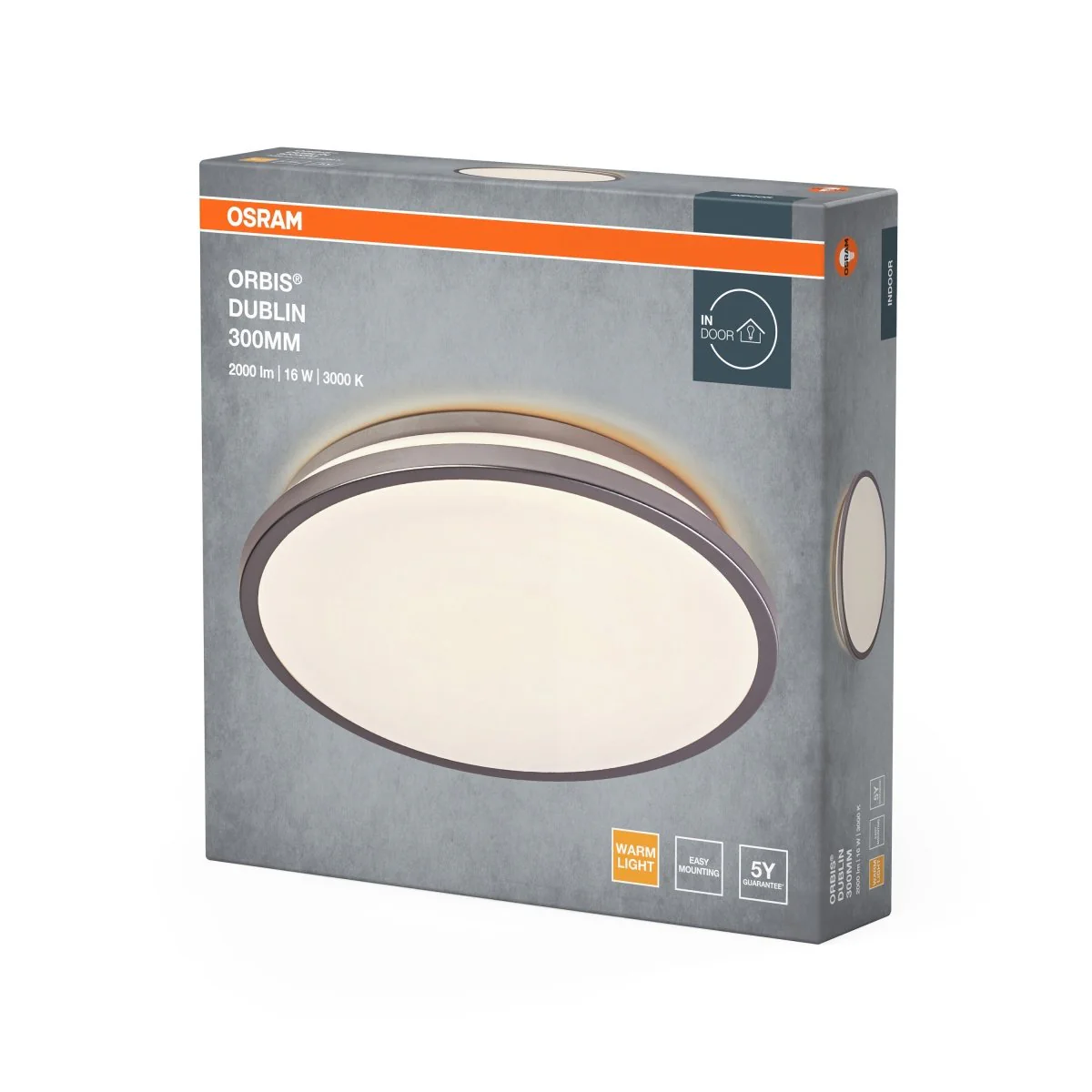 OSRAM ORBIS DUBLIN 300mm 16W 830 srebrny - Image 2