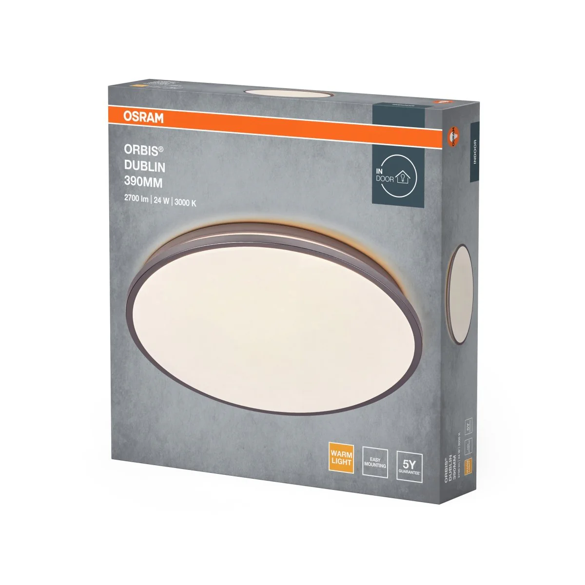 OSRAM ORBIS DUBLIN 390mm 24W 830 srebrny - Image 2