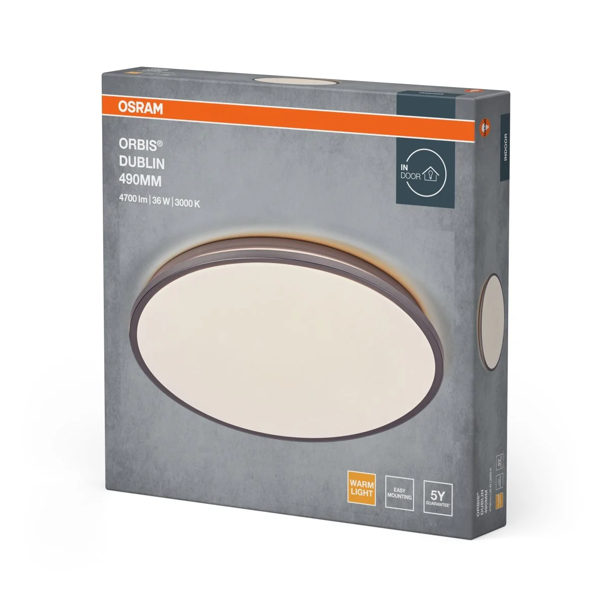 OSRAM ORBIS DUBLIN 490mm 36W 830 srebrny - Image 2