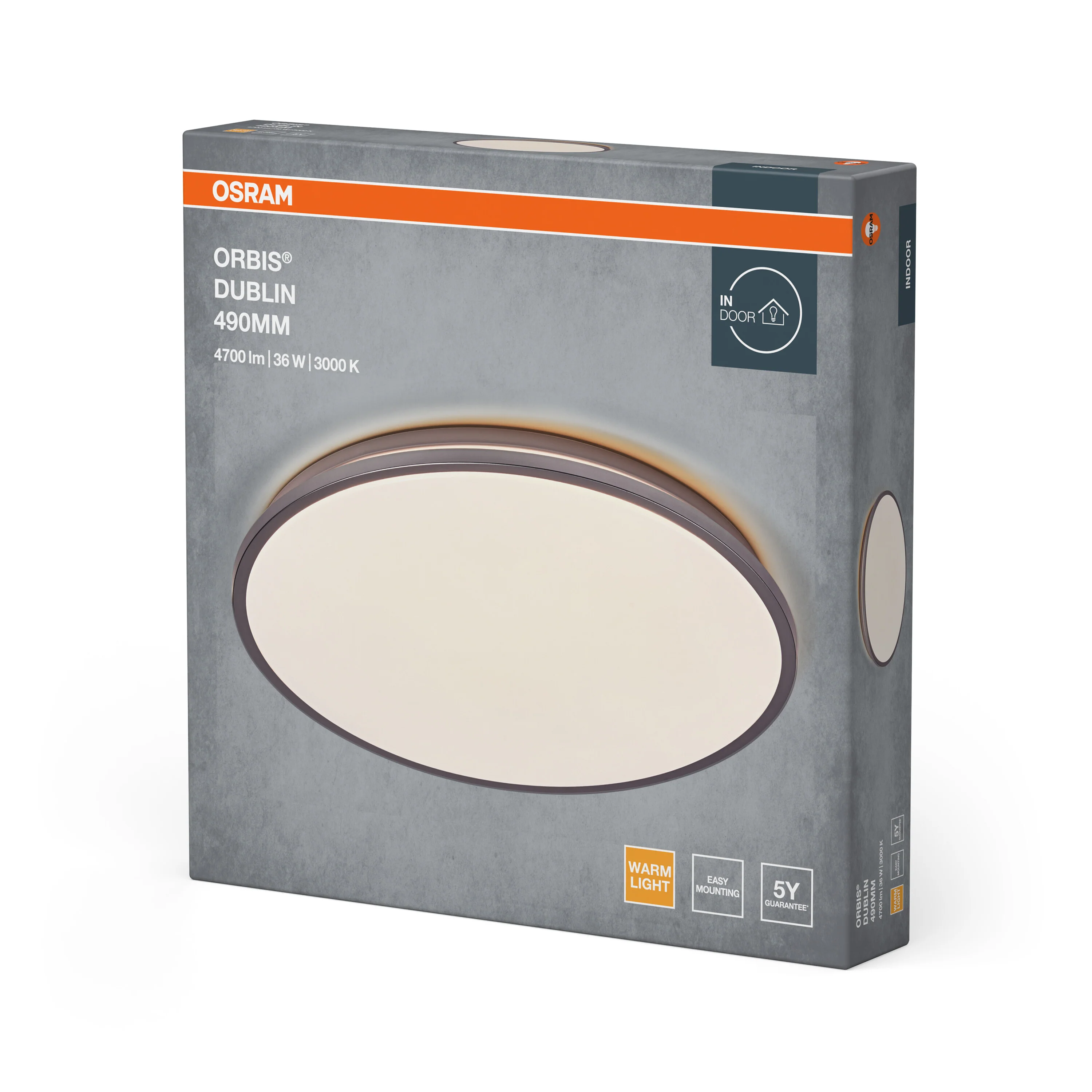 OSRAM ORBIS DUBLIN 490mm 36W 830 srebrny - Image 6
