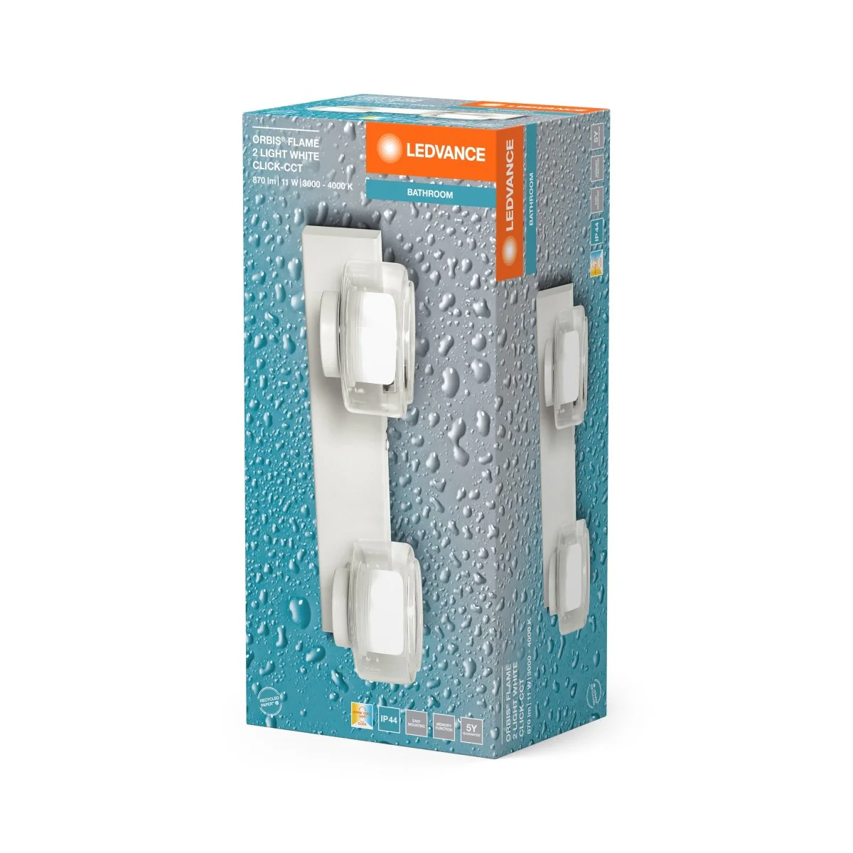 OSRAM Orbis Flame 2x5.5W Click CCT IP44 biały - Image 2