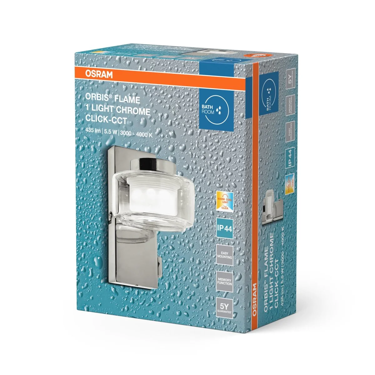 OSRAM Orbis Flame 3x5.5W CCT DIM IP44 czarny - Image 2