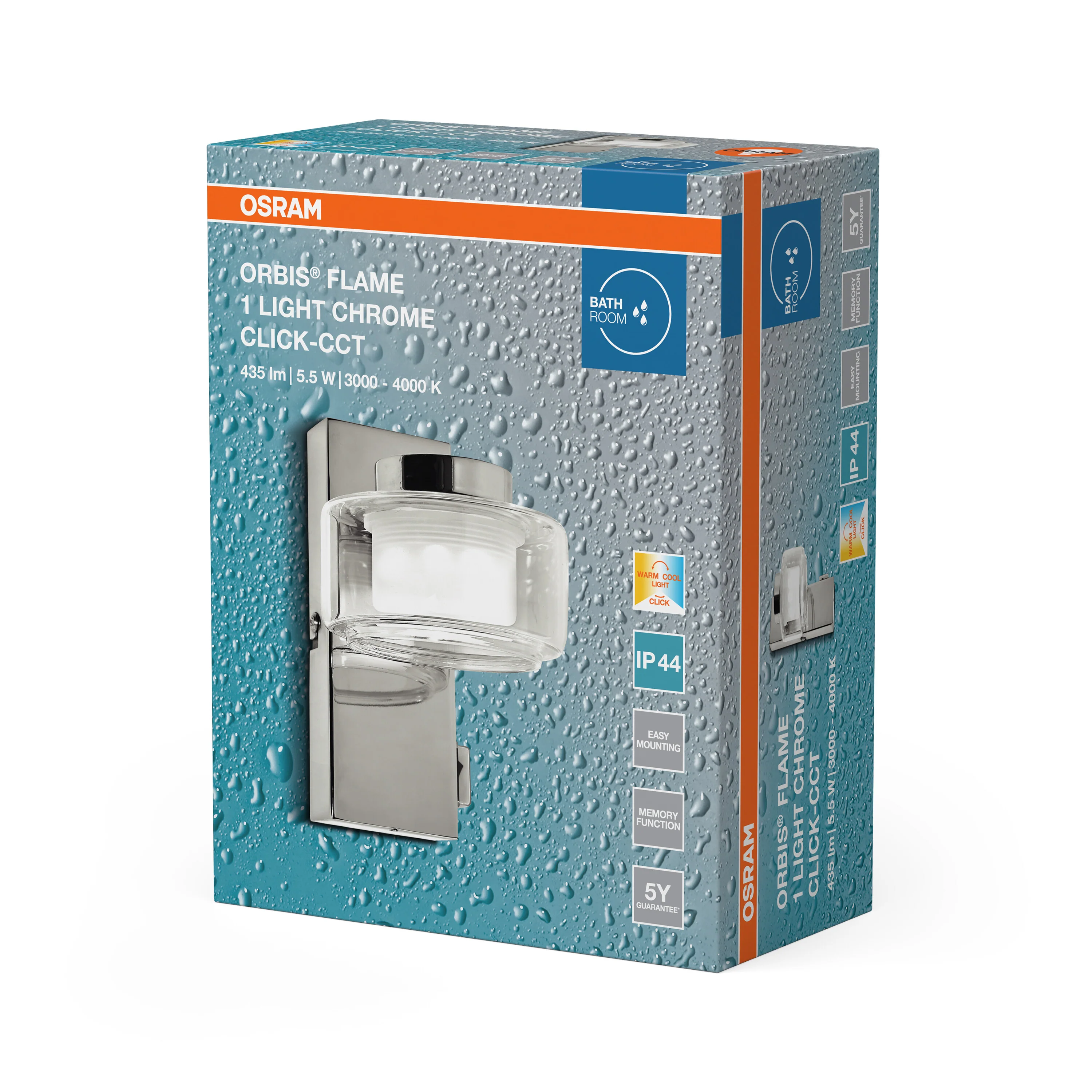 OSRAM Orbis Flame 3x5.5W CCT DIM IP44 czarny - Image 6