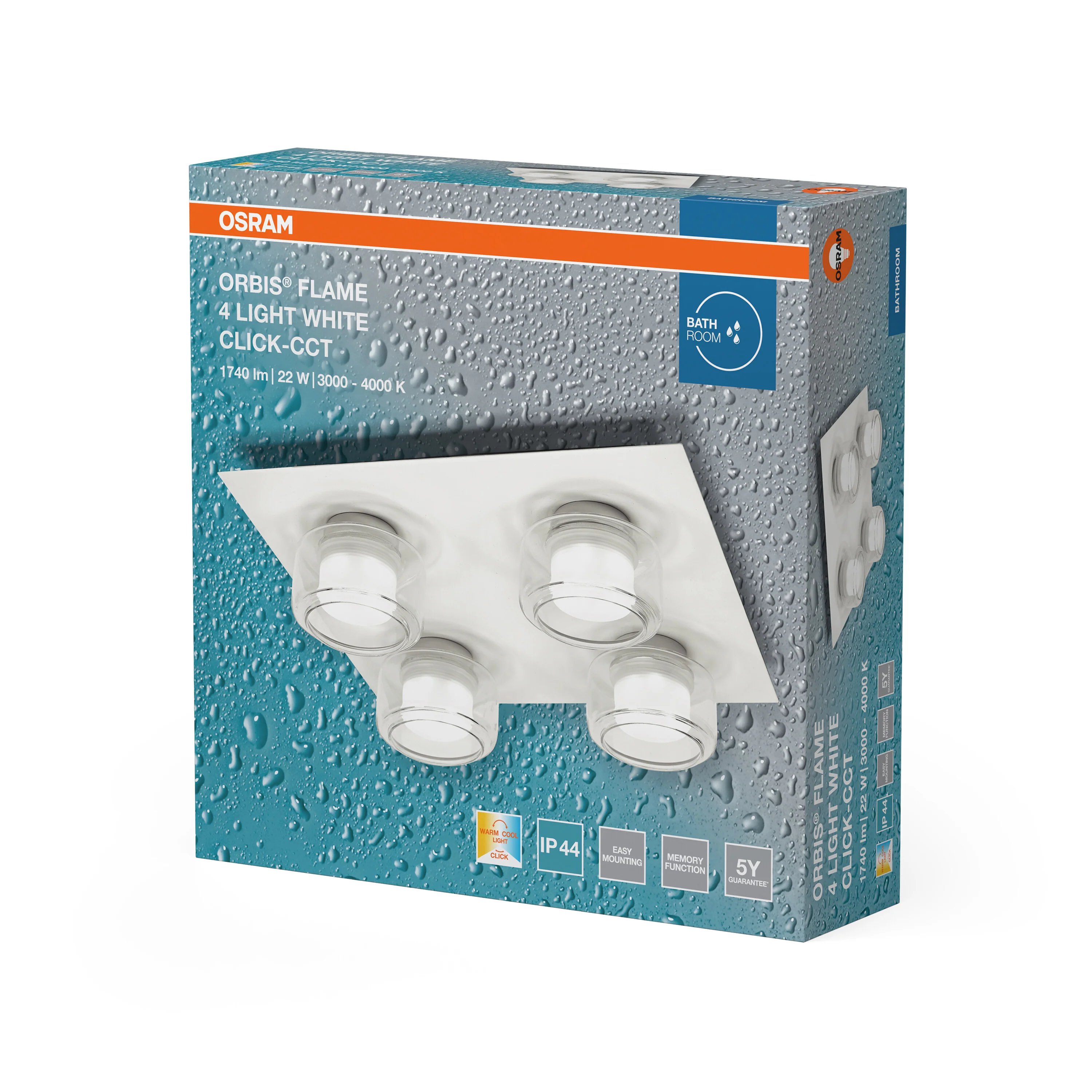 OSRAM Orbis Flame 4x5.5W Click CCT IP44 biała - Image 6