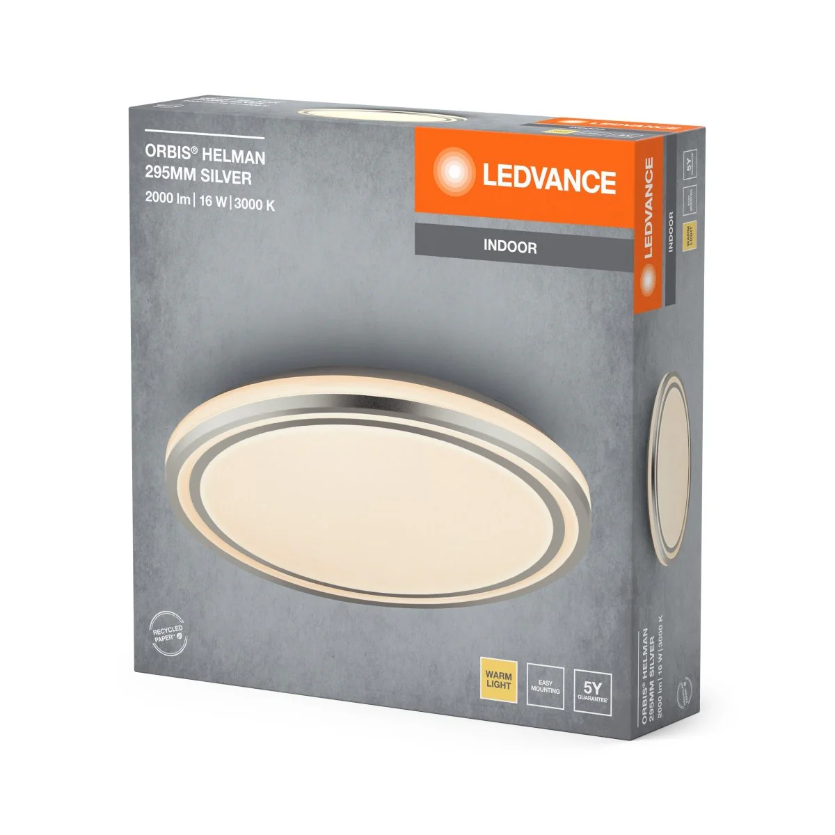 OSRAM Orbis Helman 295MM 16W 830 biało-srebrny - Image 2