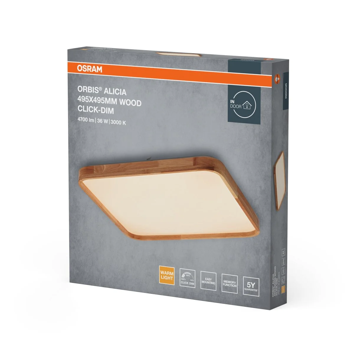 OSRAM Orbis Helman Ø295mm 16W 830 biało-srebrny - Image 2