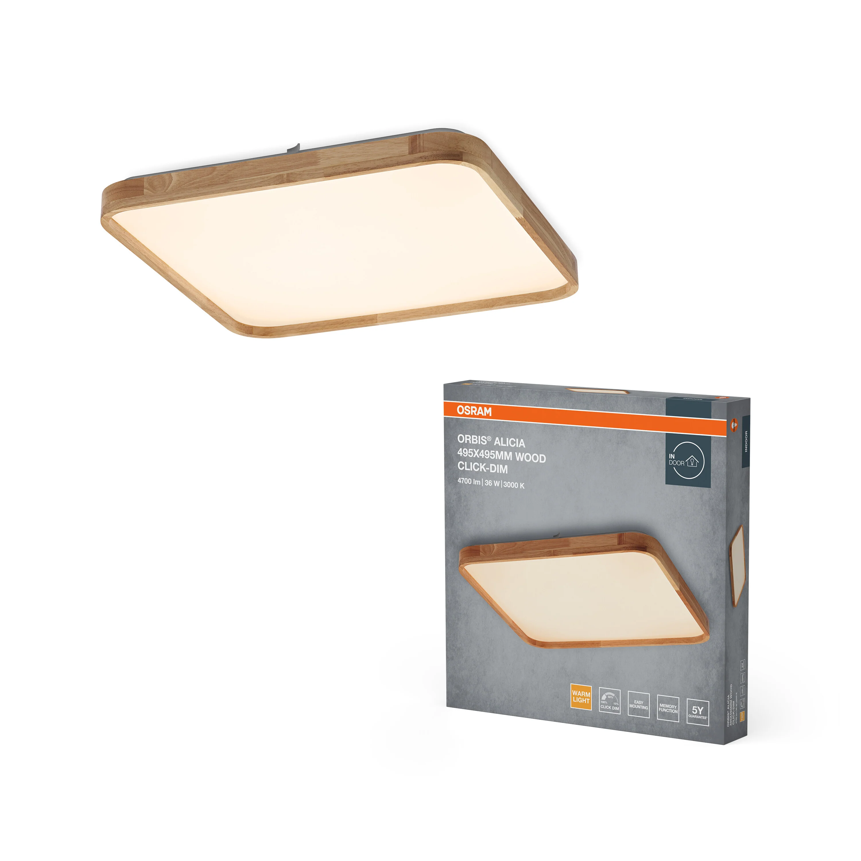 OSRAM Orbis Helman Ø295mm 16W 830 biało-srebrny - Image 5