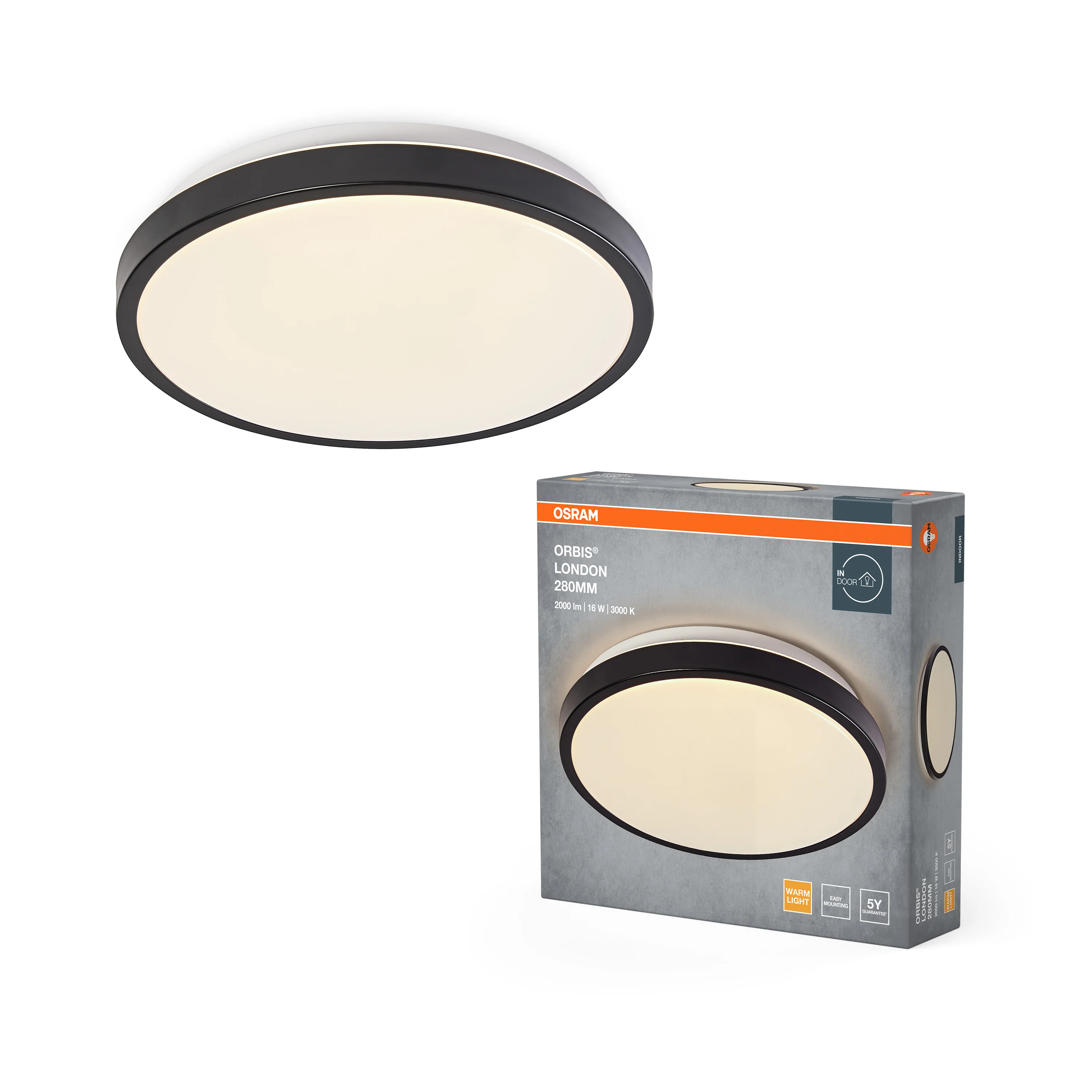 OSRAM ORBIS LONDON 280mm 16W 830 czarny - Image 5