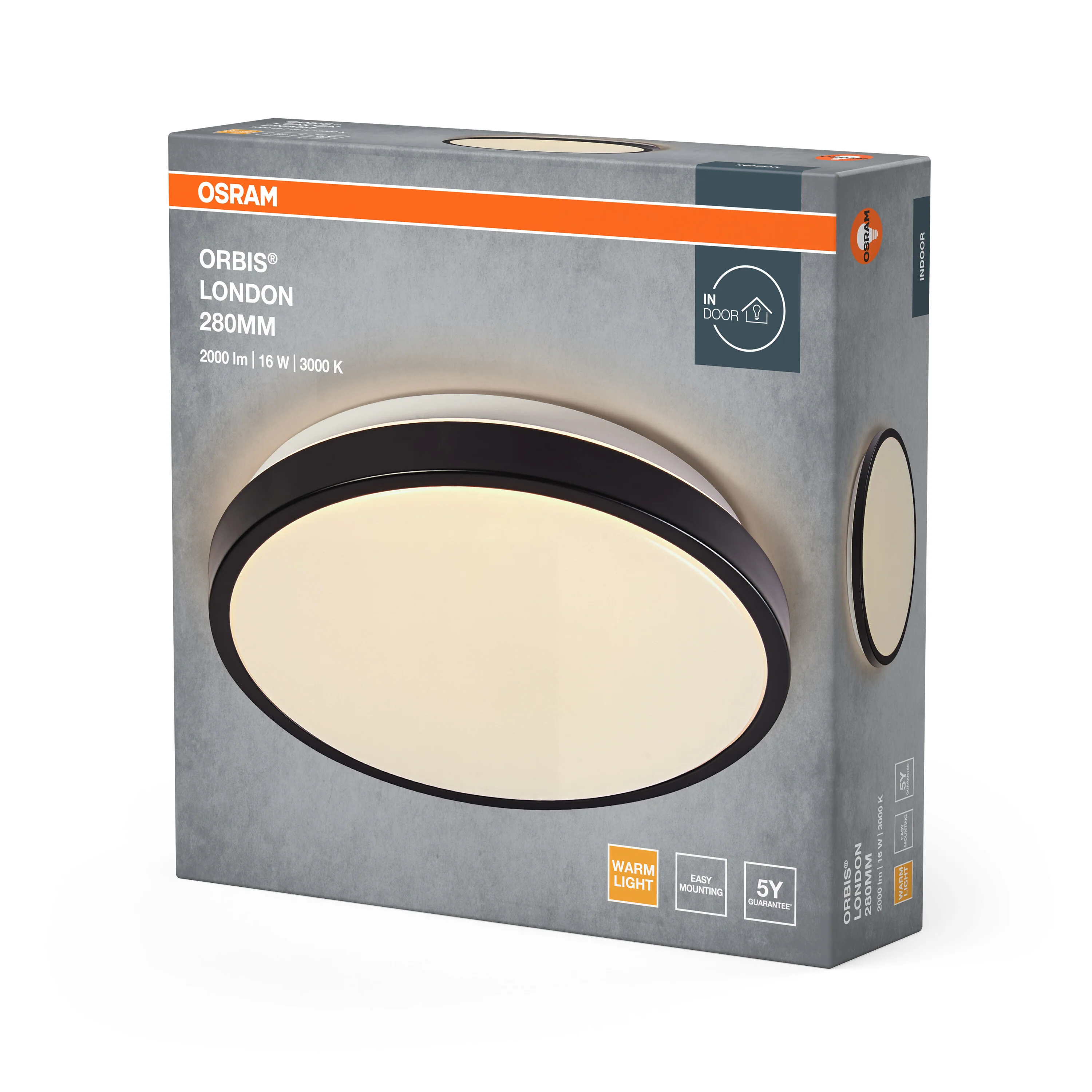 OSRAM ORBIS LONDON 280mm 16W 830 czarny - Image 6