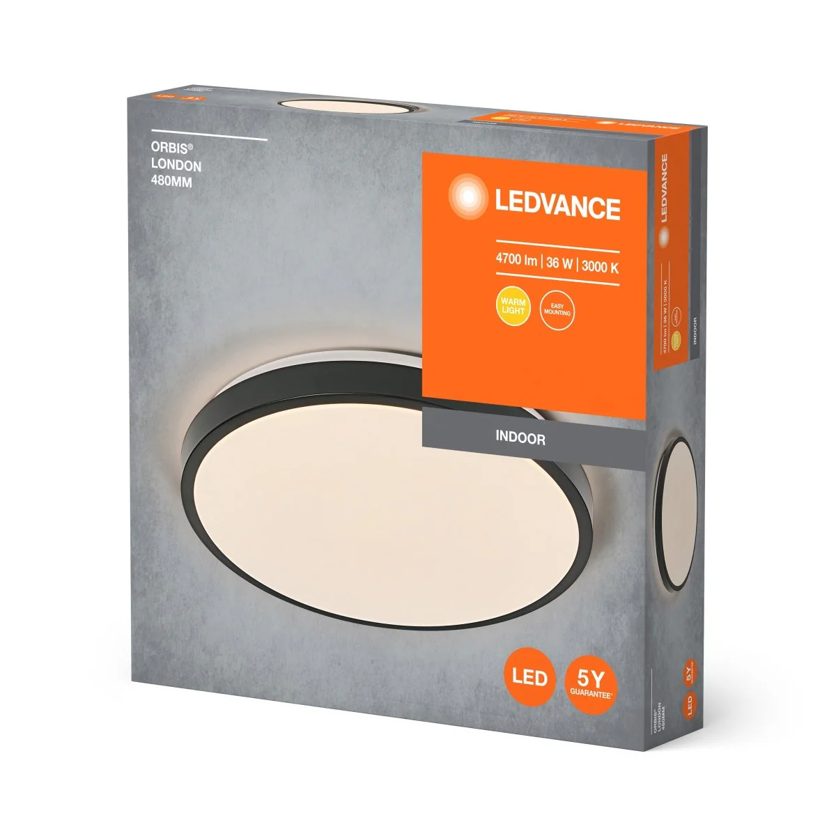 OSRAM ORBIS LONDON 480mm 36W 830 BK - Image 2